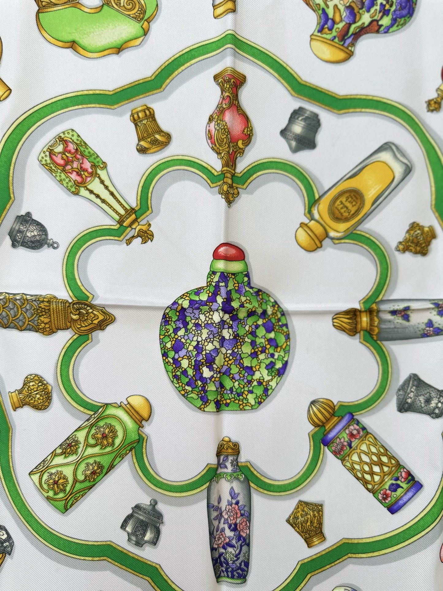 Hermès Qu'importe Le Flacon 90cm Silk Scarf