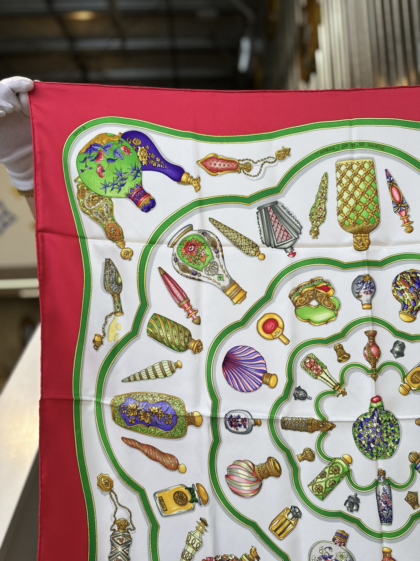 Hermès Qu'importe Le Flacon 90cm Silk Scarf