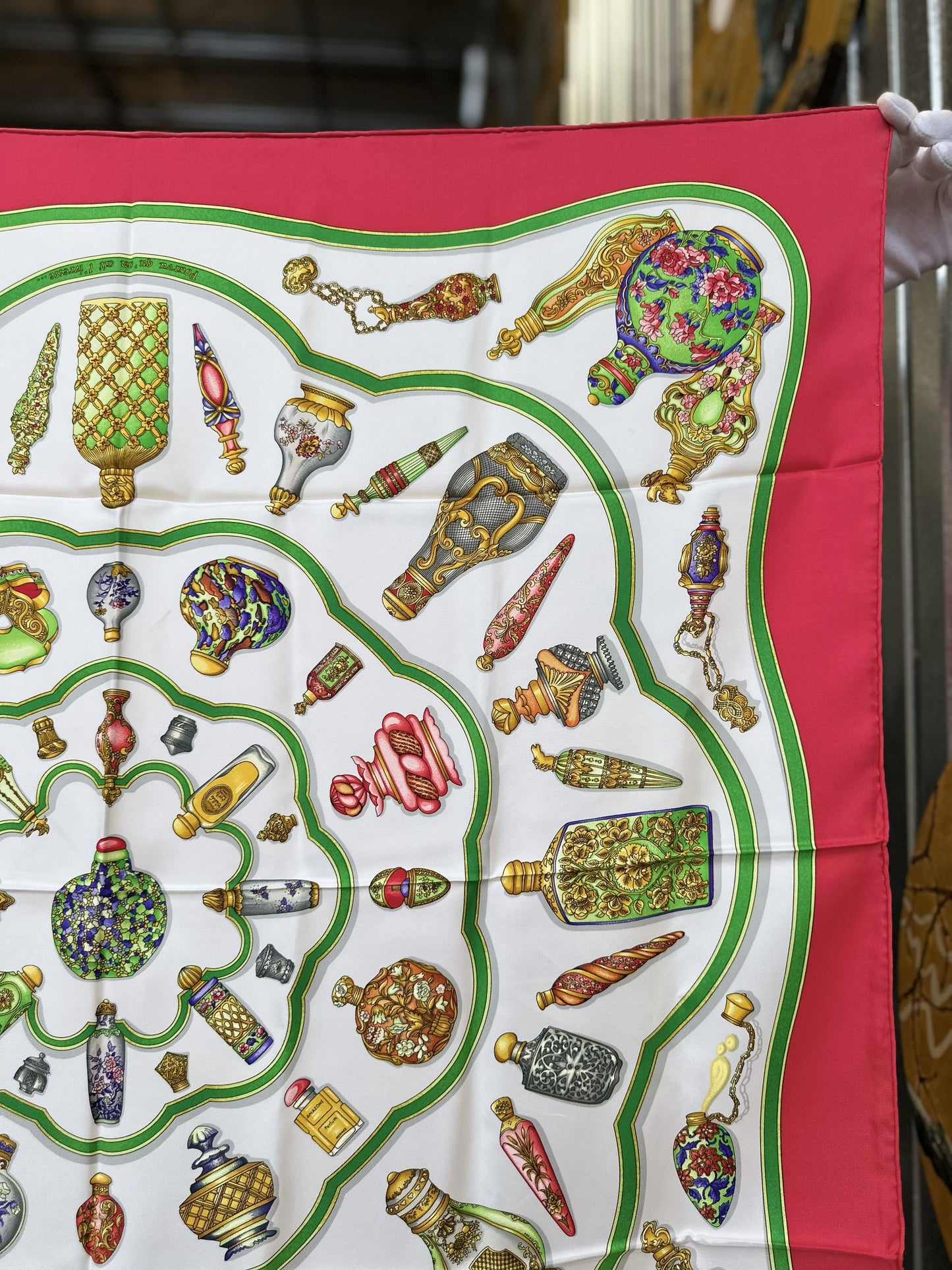 Hermès Qu'importe Le Flacon 90cm Silk Scarf