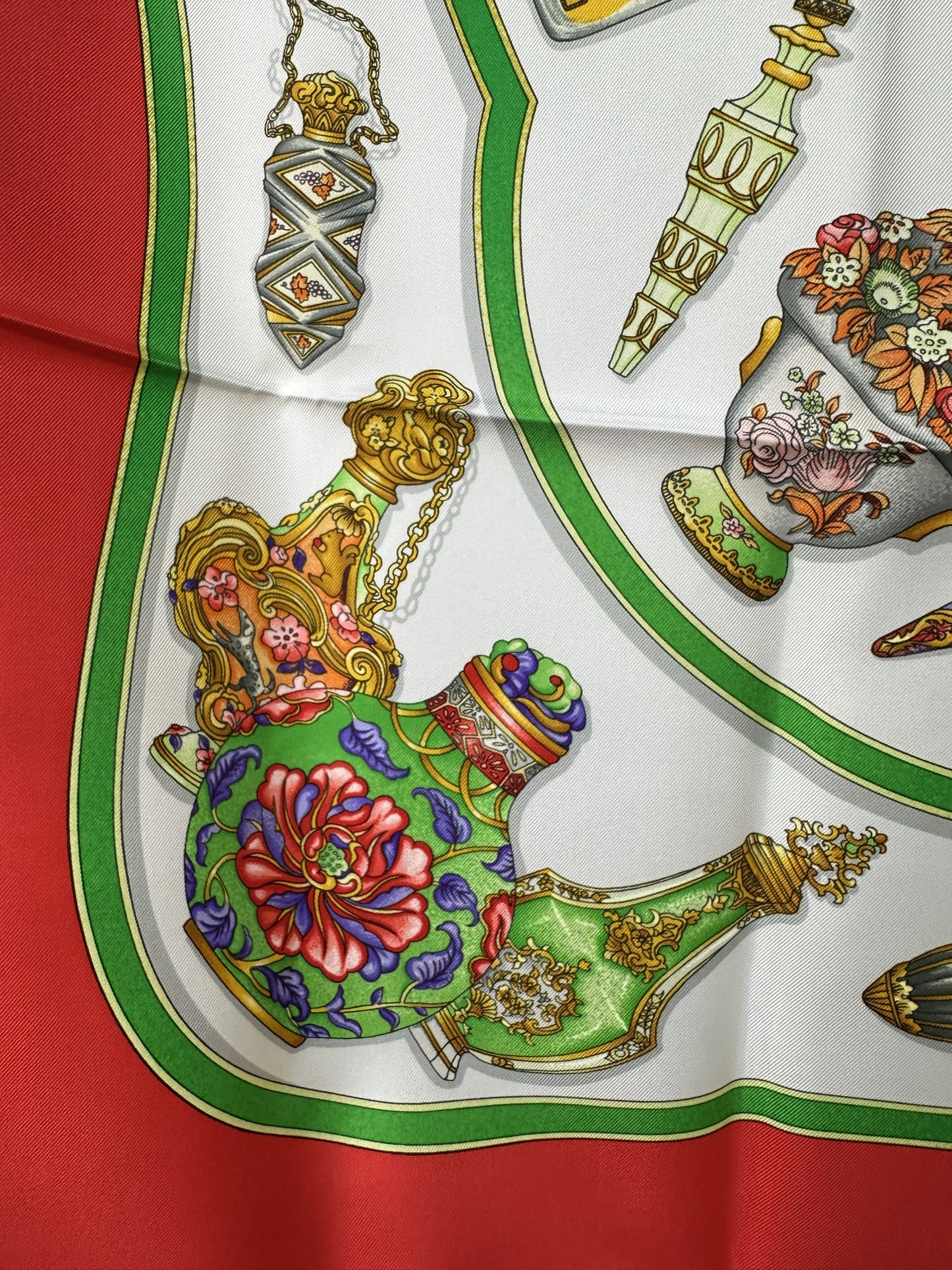 Hermès Qu'importe Le Flacon 90cm Silk Scarf