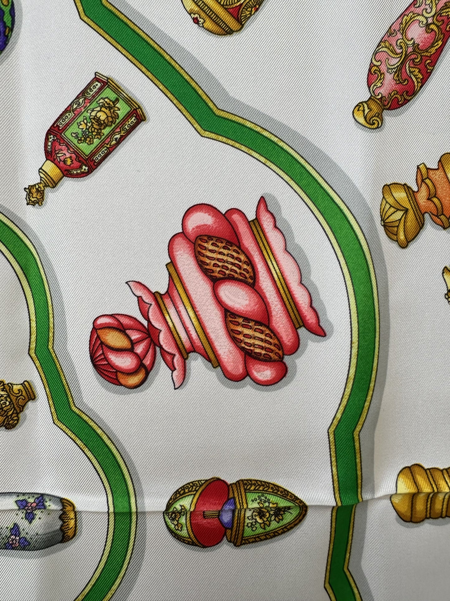 Hermès Qu'importe Le Flacon 90cm Silk Scarf
