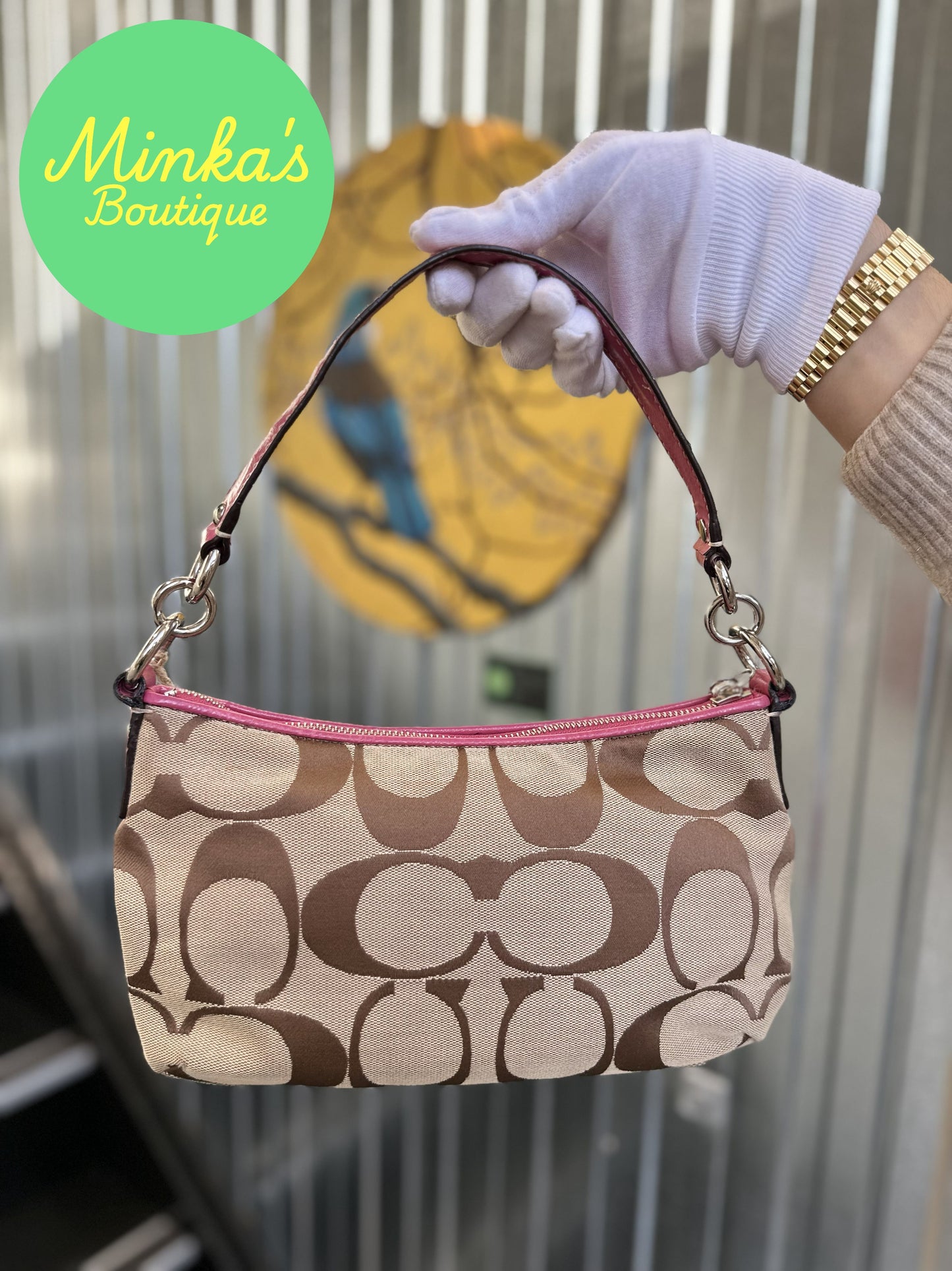 Coach Signature Stripe Demi