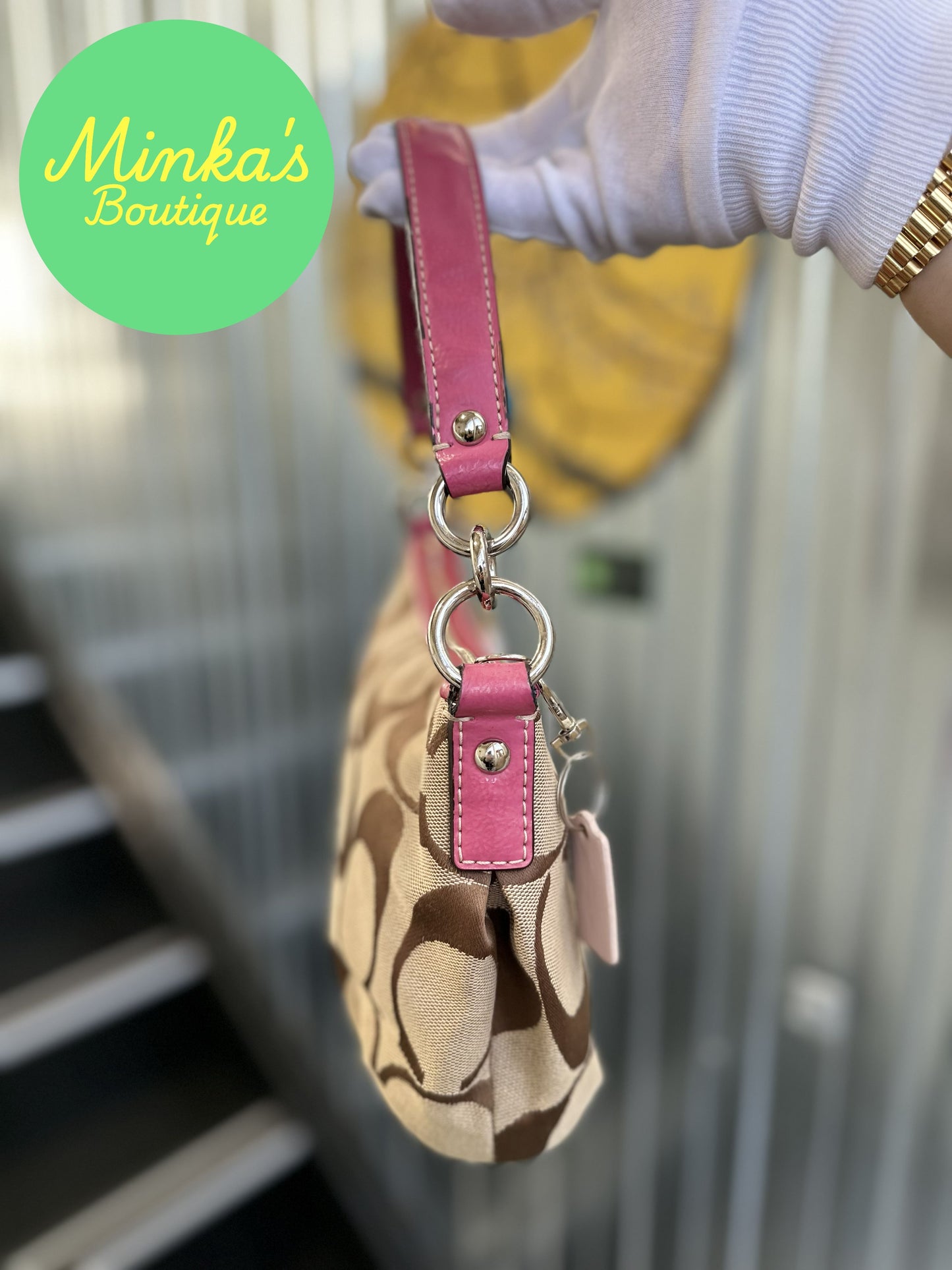 Coach Signature Stripe Demi