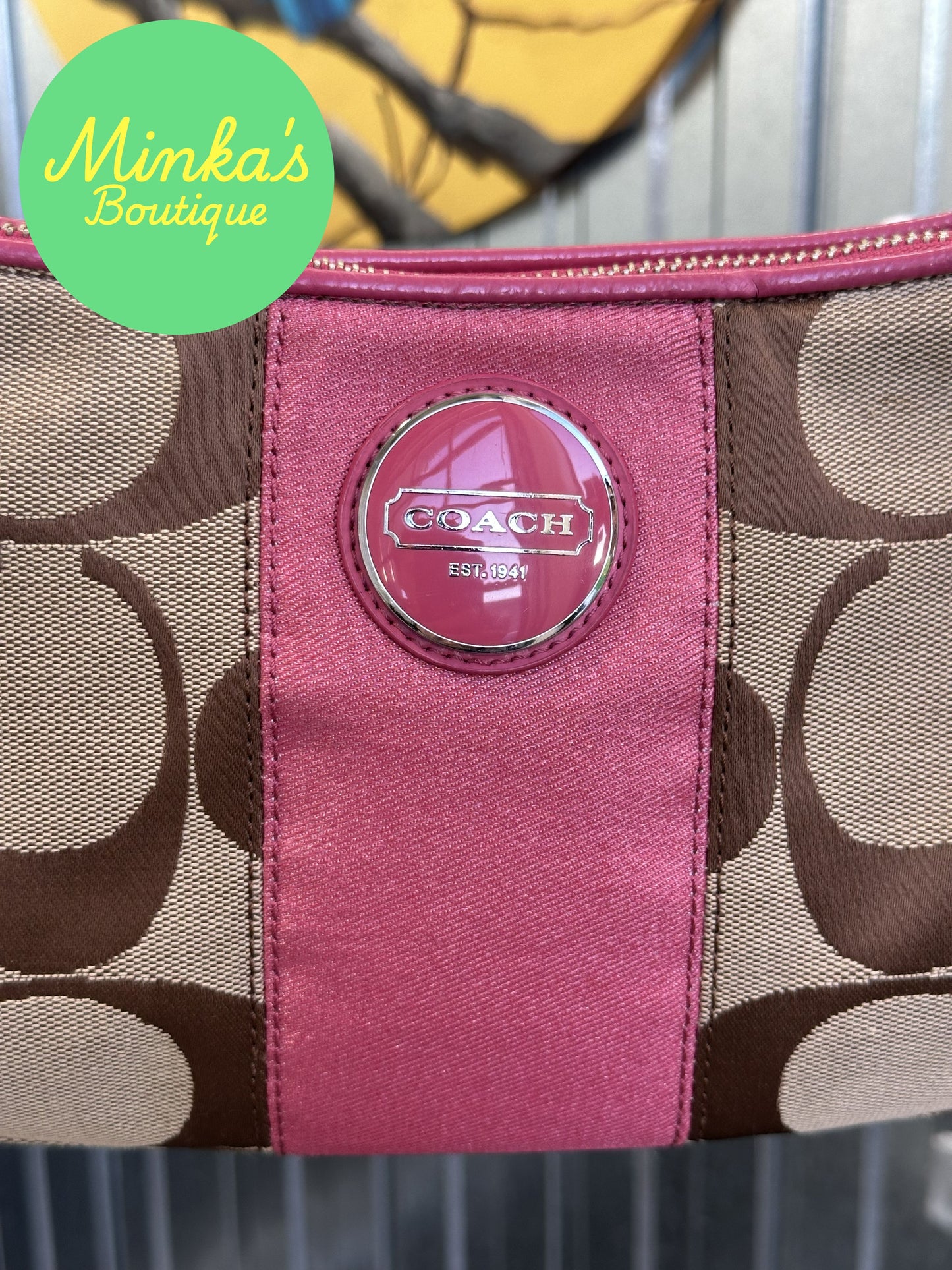 Coach Signature Stripe Demi