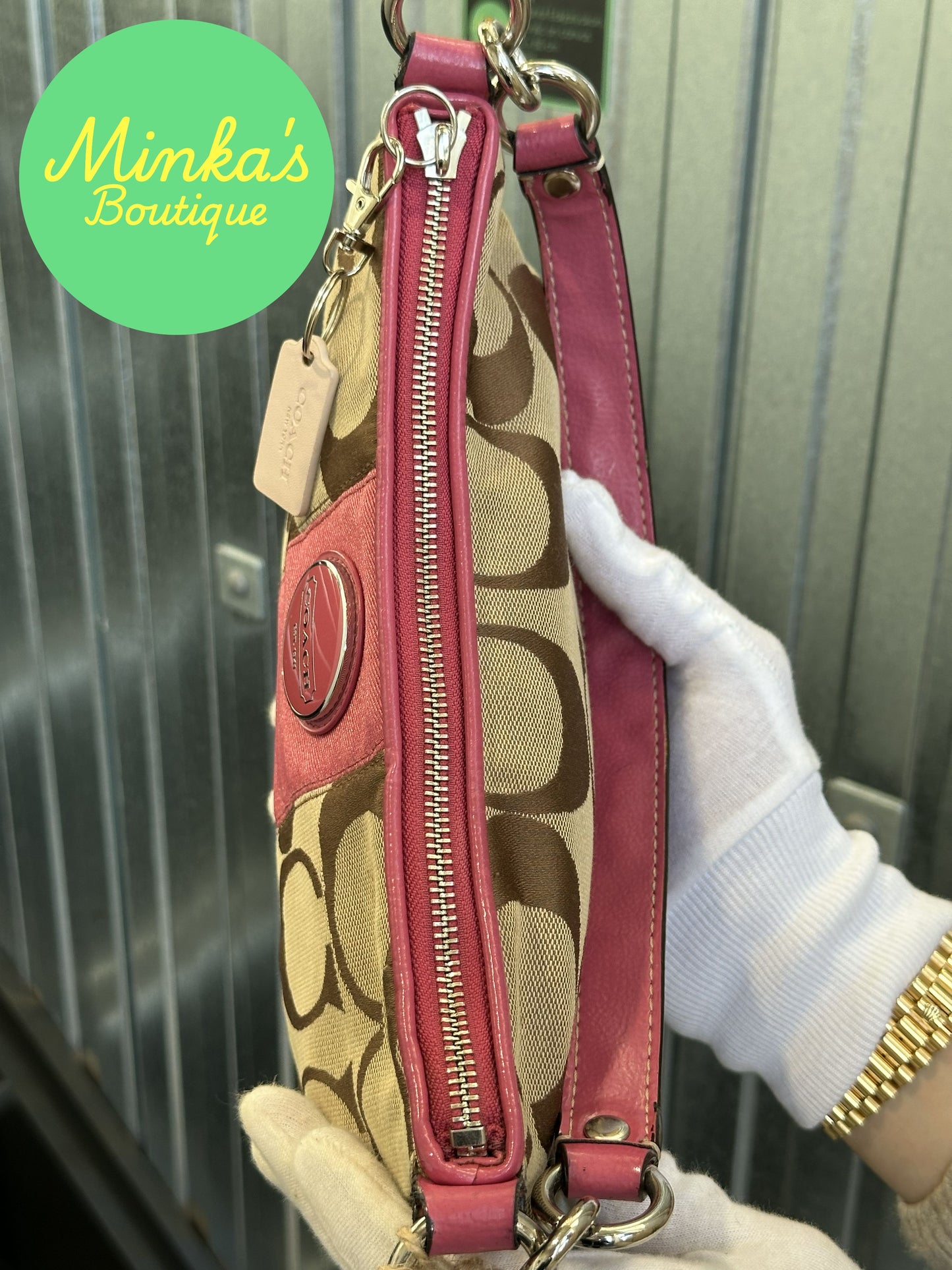 Coach Signature Stripe Demi