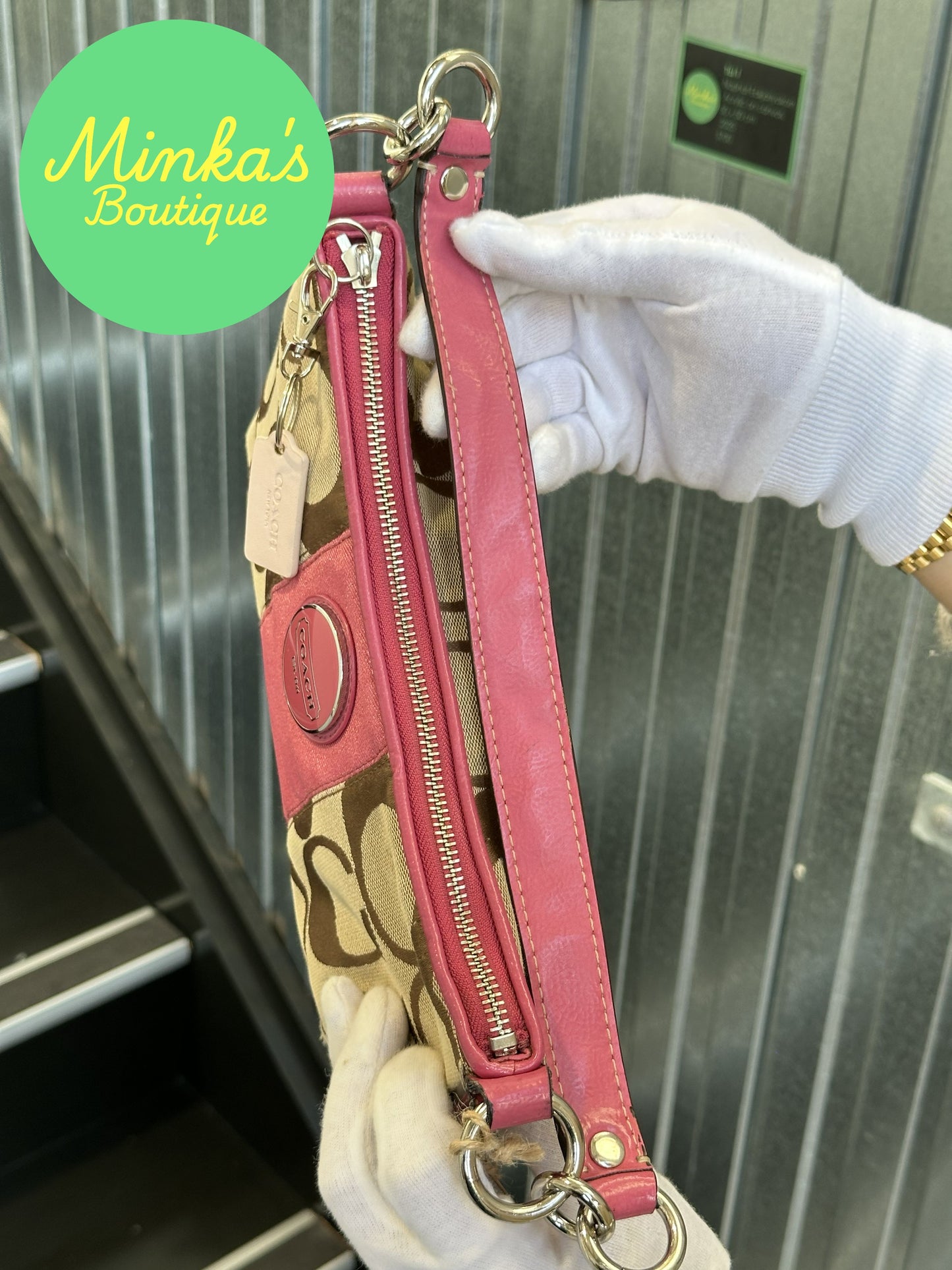 Coach Signature Stripe Demi
