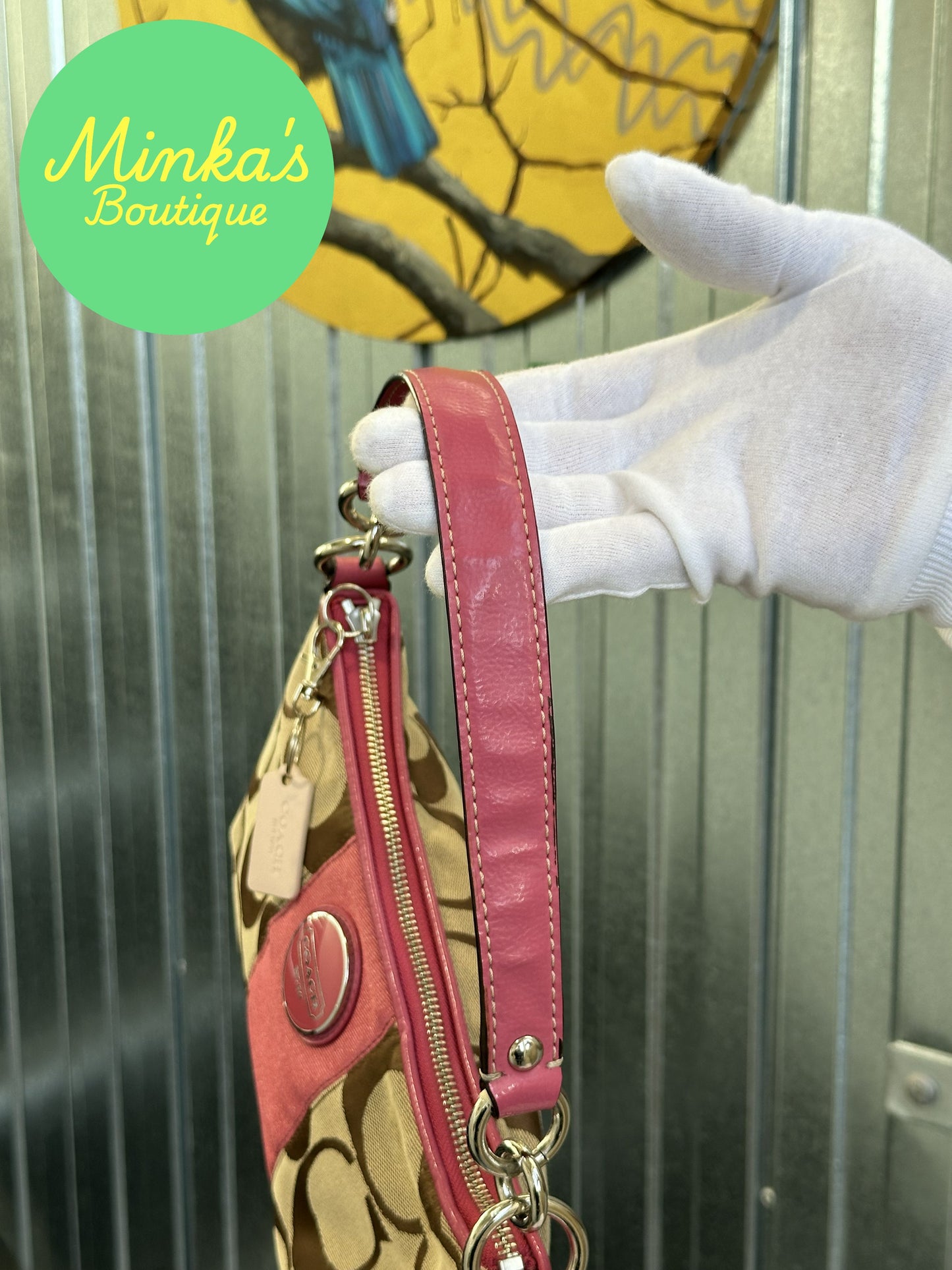 Coach Signature Stripe Demi
