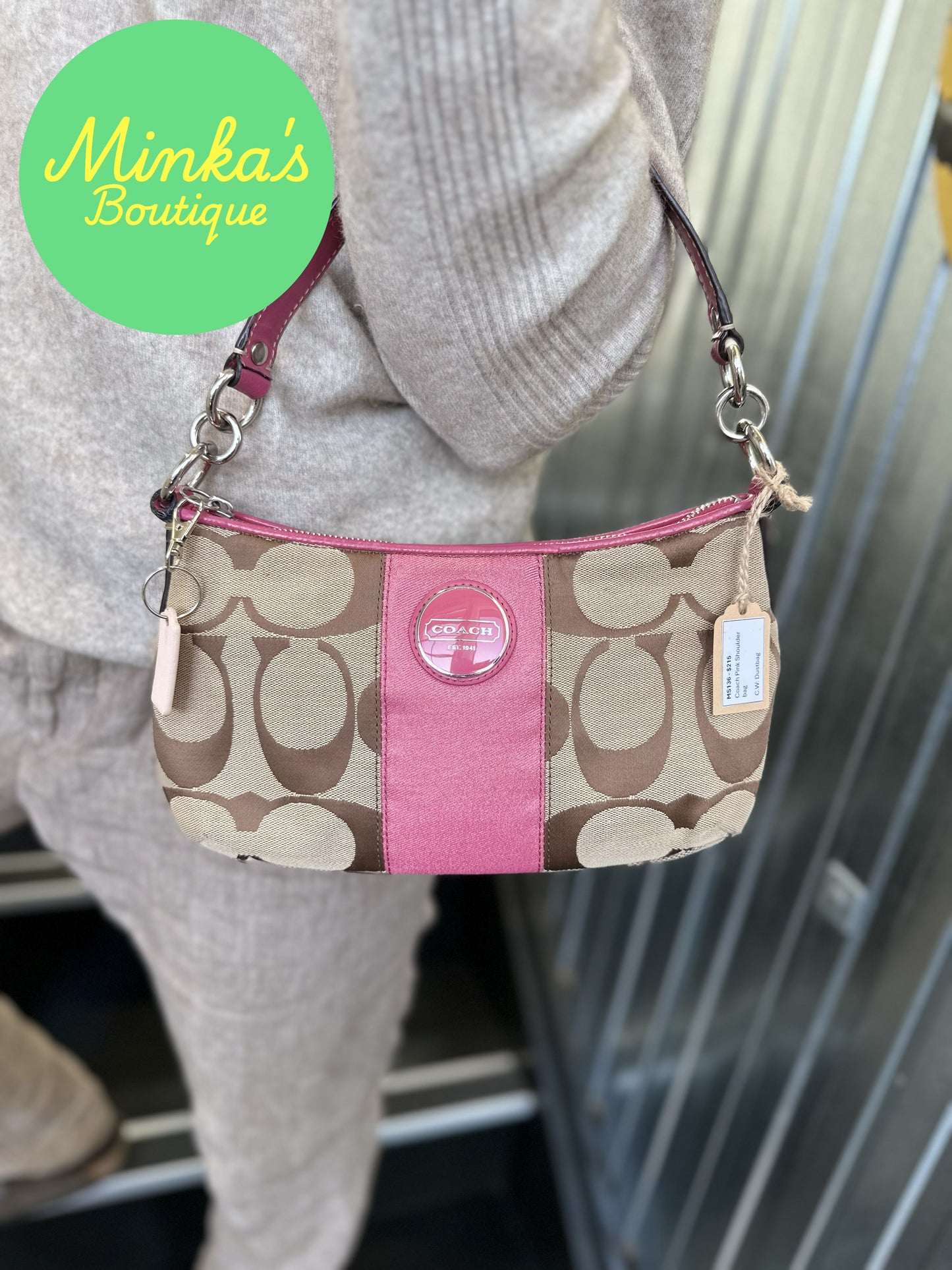 Coach Signature Stripe Demi