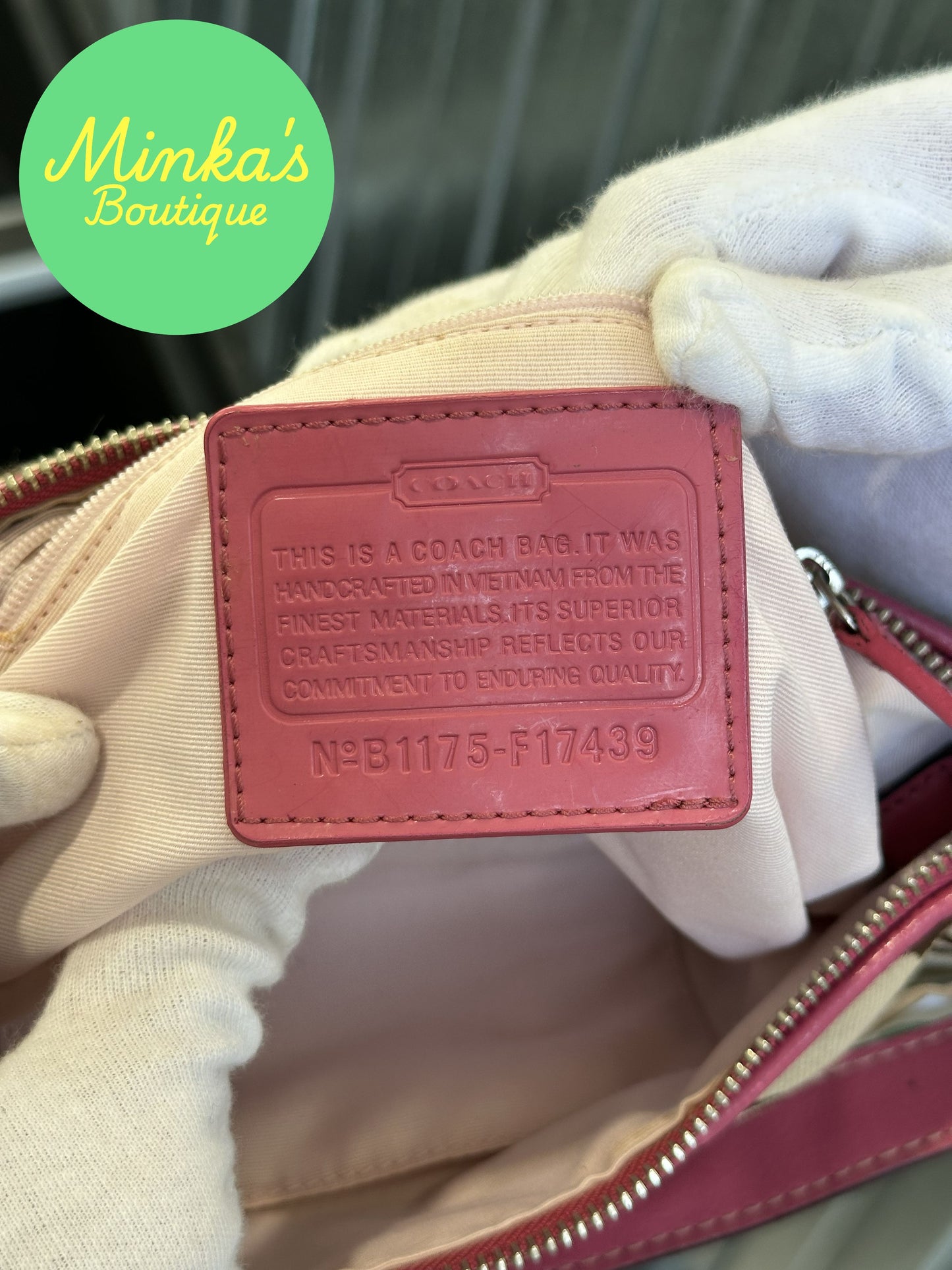 Coach Signature Stripe Demi