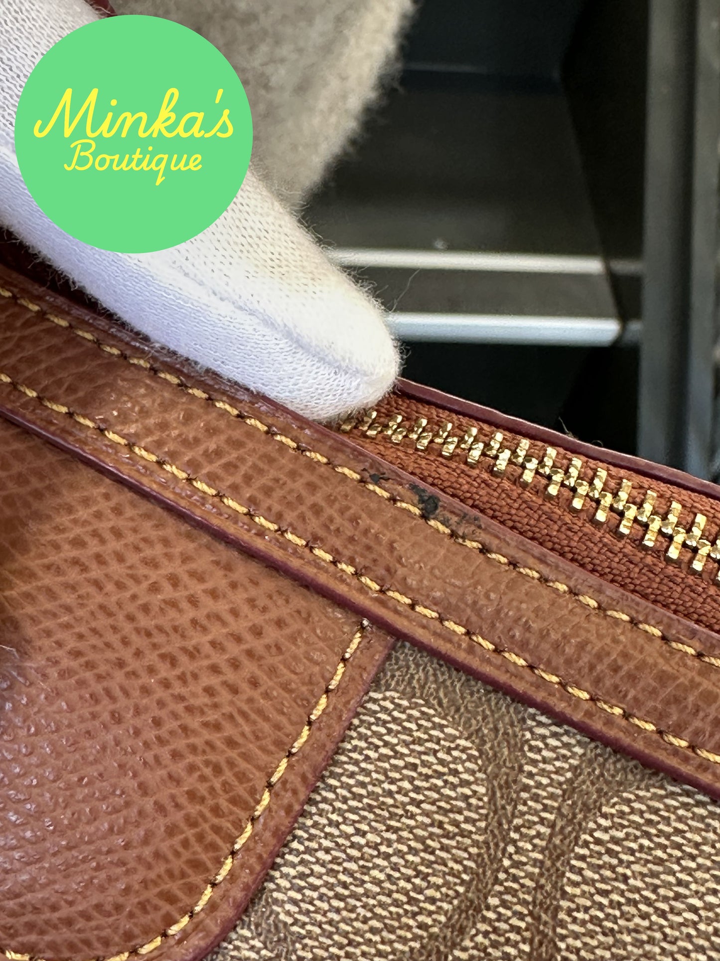 Coach Signature Pleated Tote