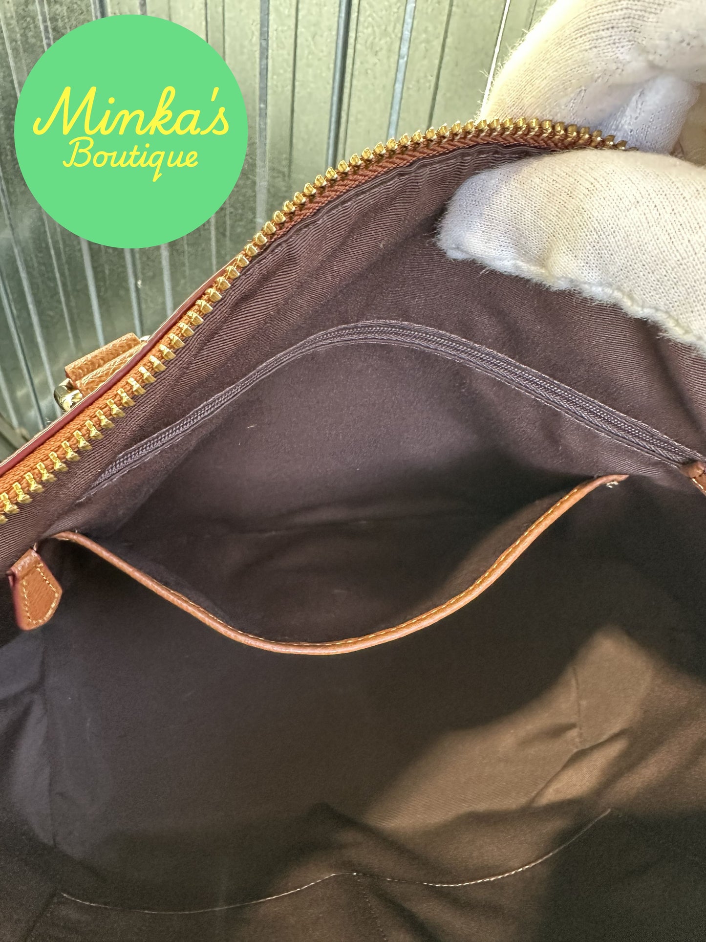 Coach Signature Pleated Tote