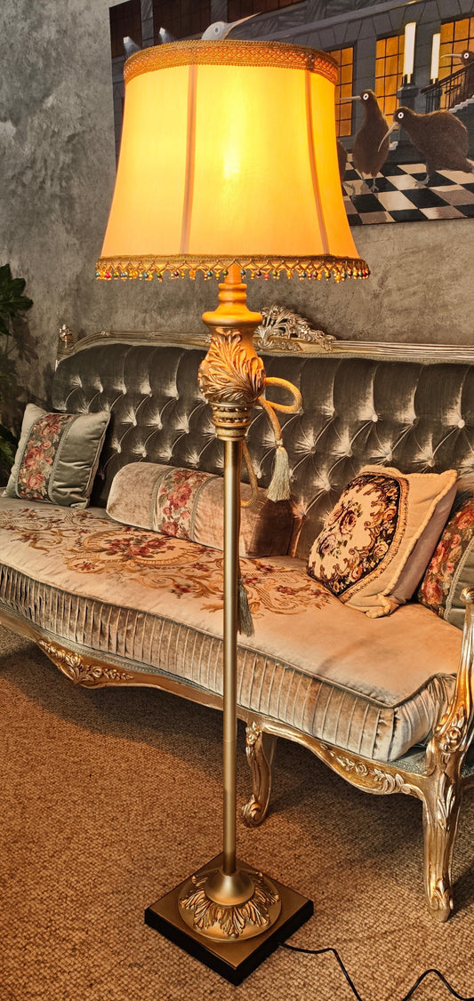Ornamental Gold Standing Lamp