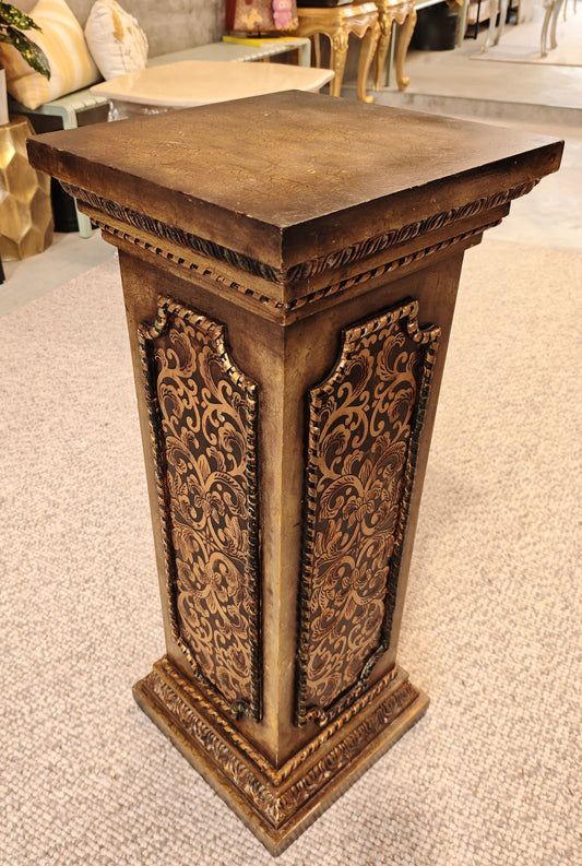 Ornate Baroque-Style Display Pedestal