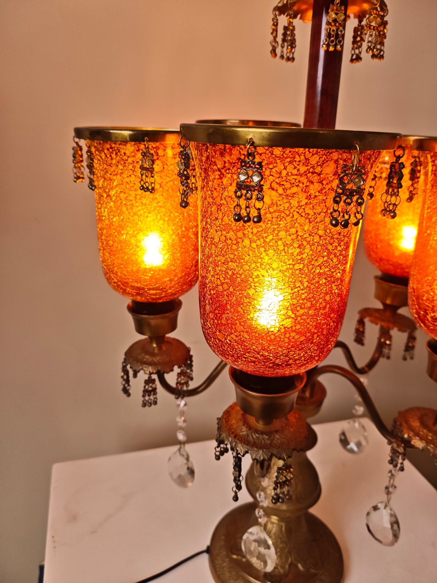 Luxurious Vintage Hollywood Regency Table Lamp