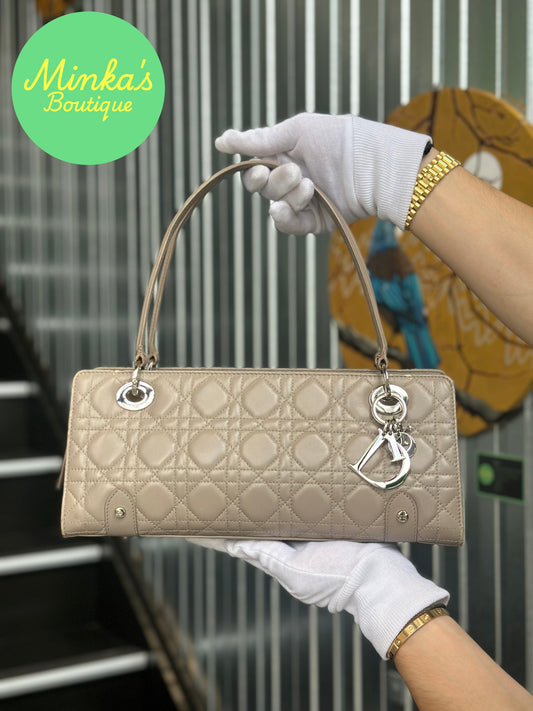 Dior Cannage Quilted Lambskin Leather Shoulder Bag