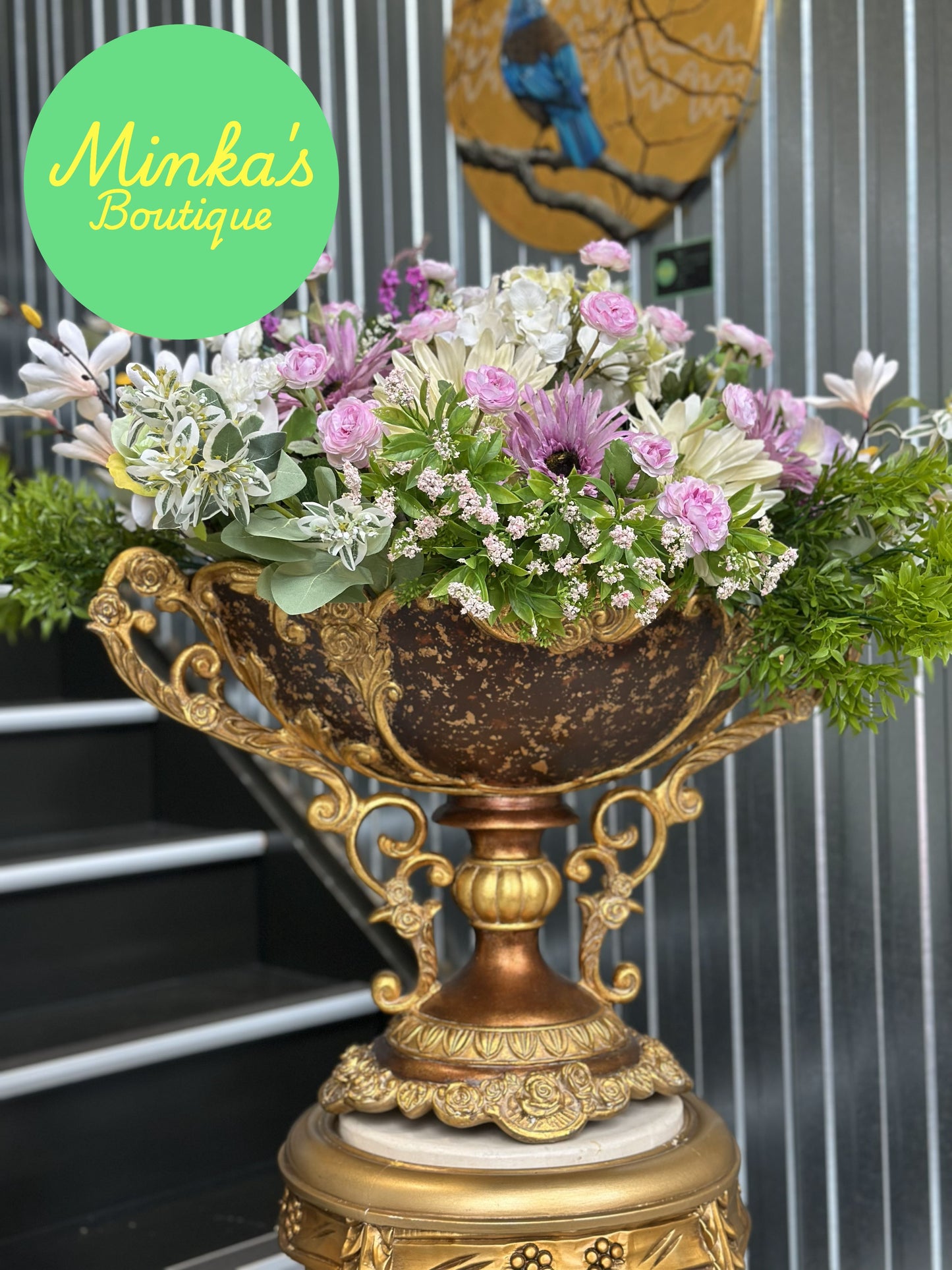 Large Ornate Planter Urn