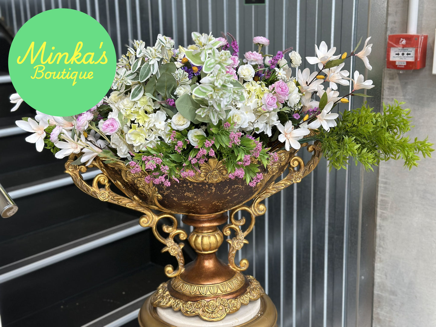 Large Ornate Planter Urn