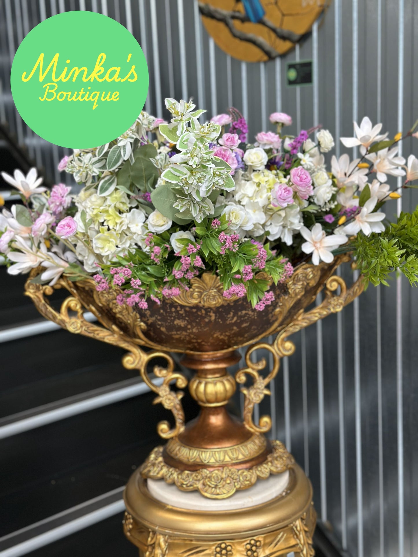 Large Ornate Planter Urn