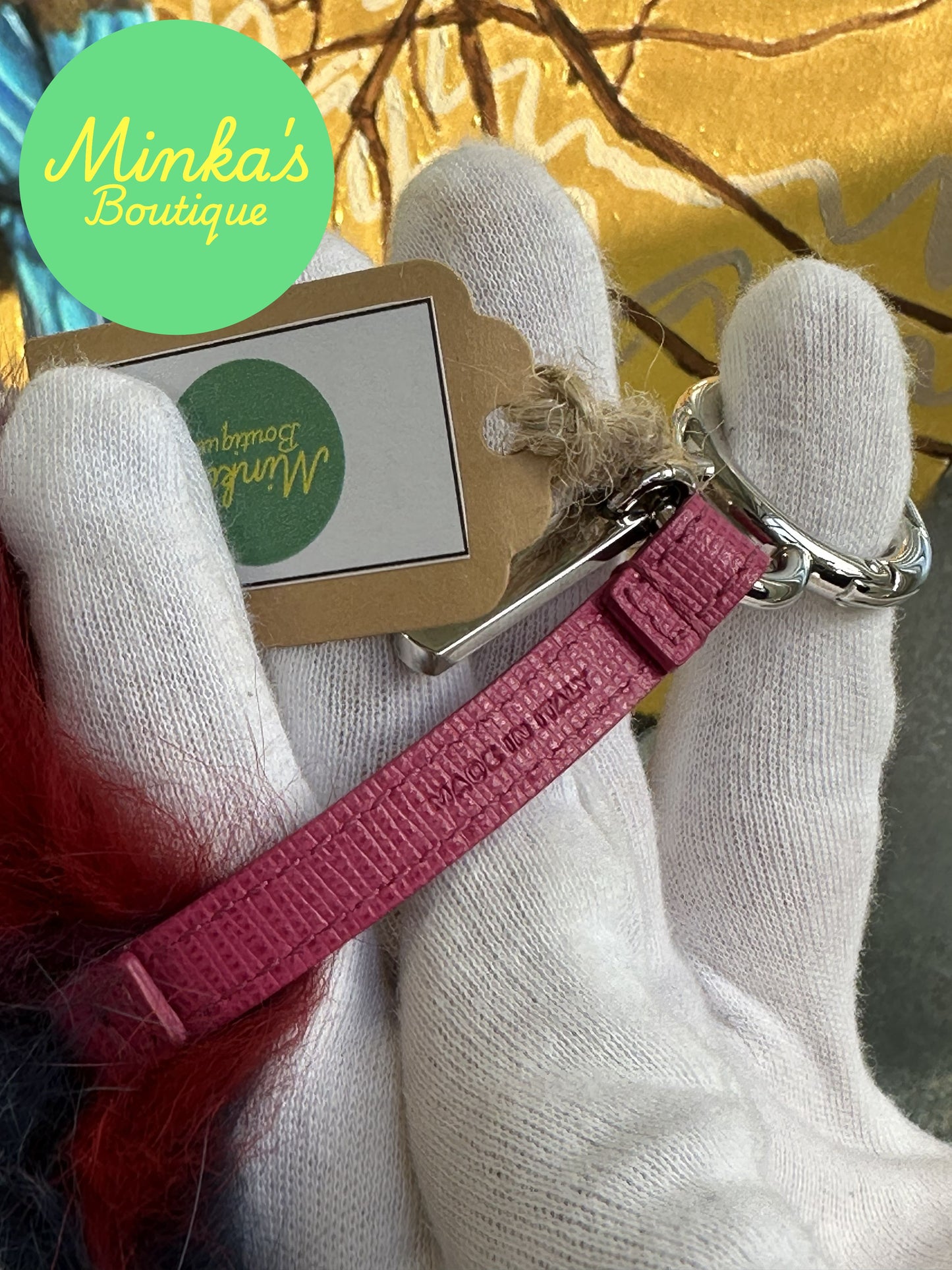 Fendi Fox Fur Pom Pom Key Charm