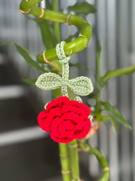 Rose Bag Charm - Various colours