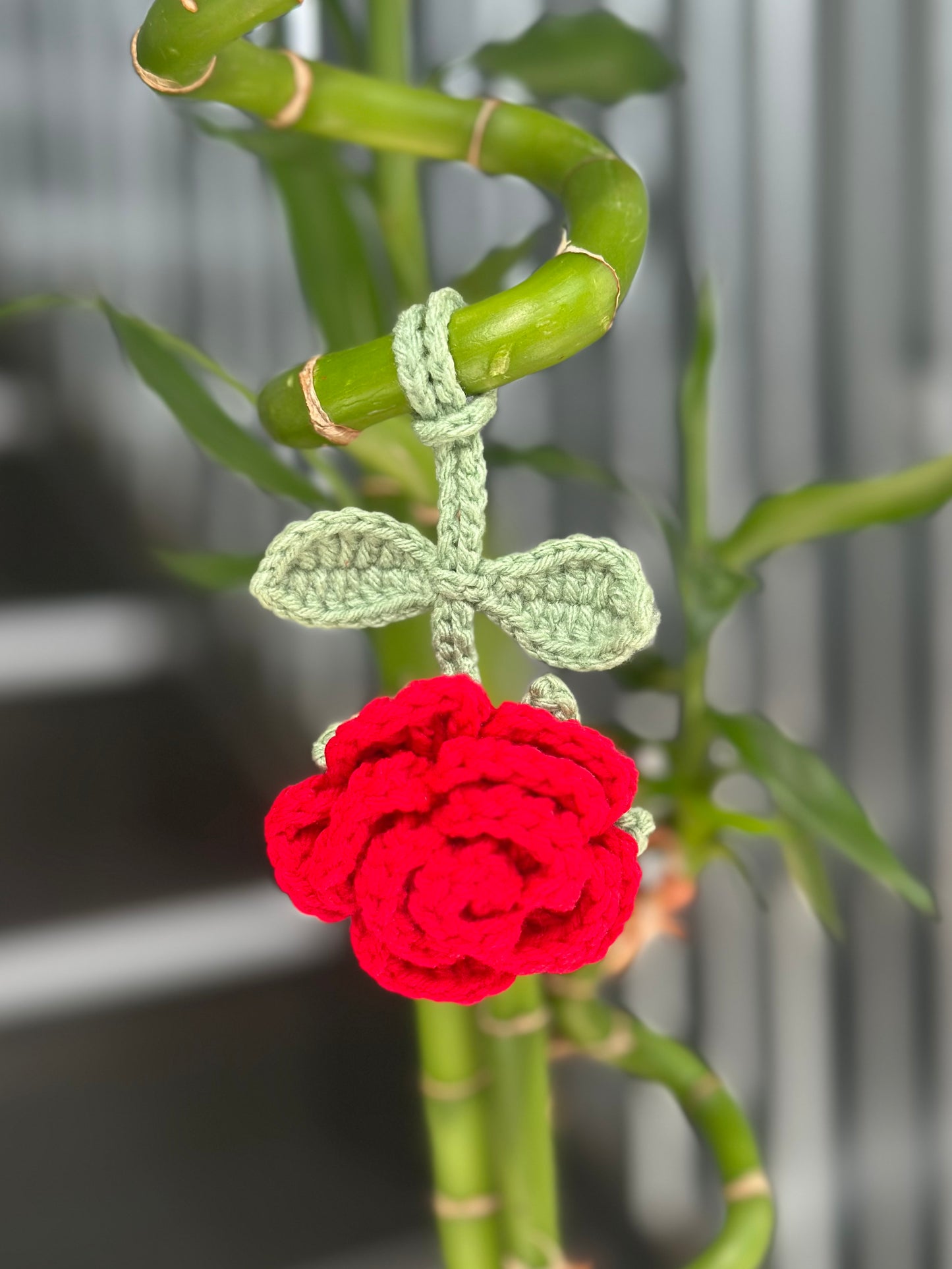 Rose Bag Charm - Various colours