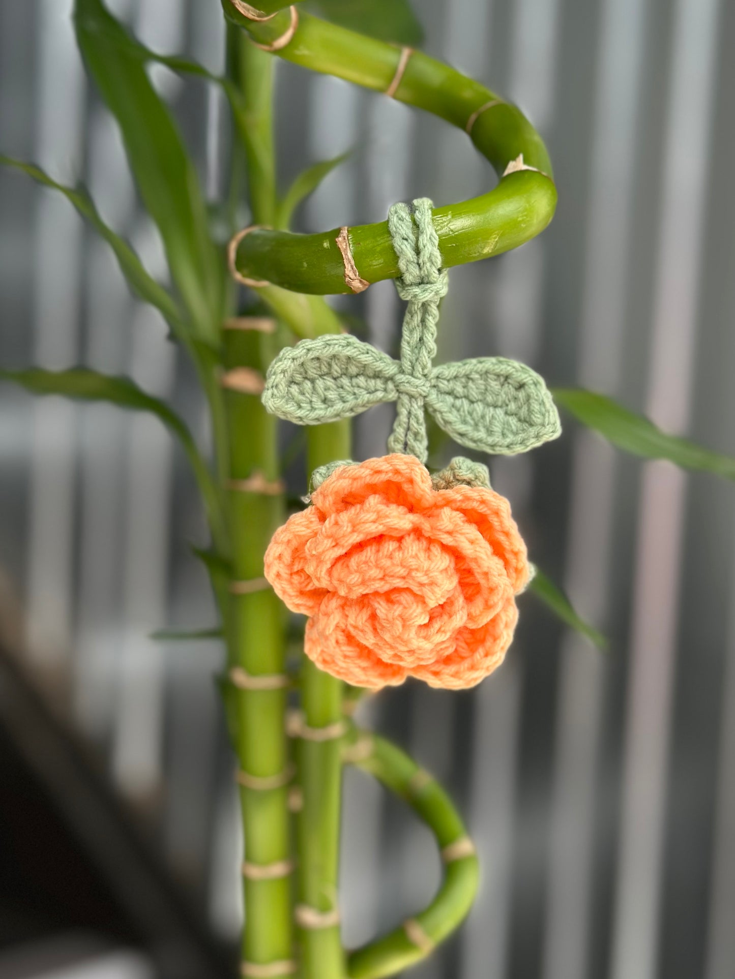 Rose Bag Charm - Various colours