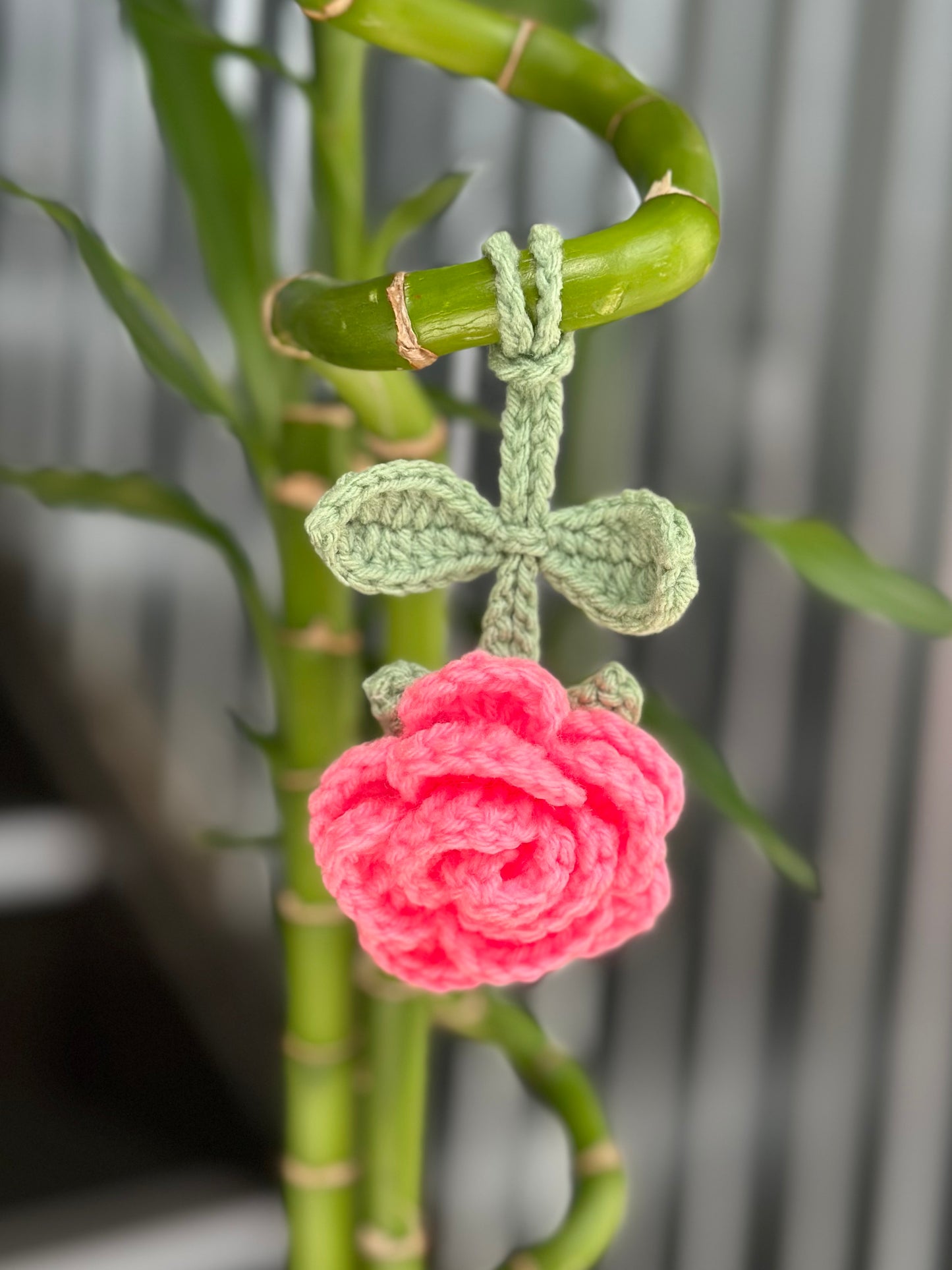 Rose Bag Charm - Various colours