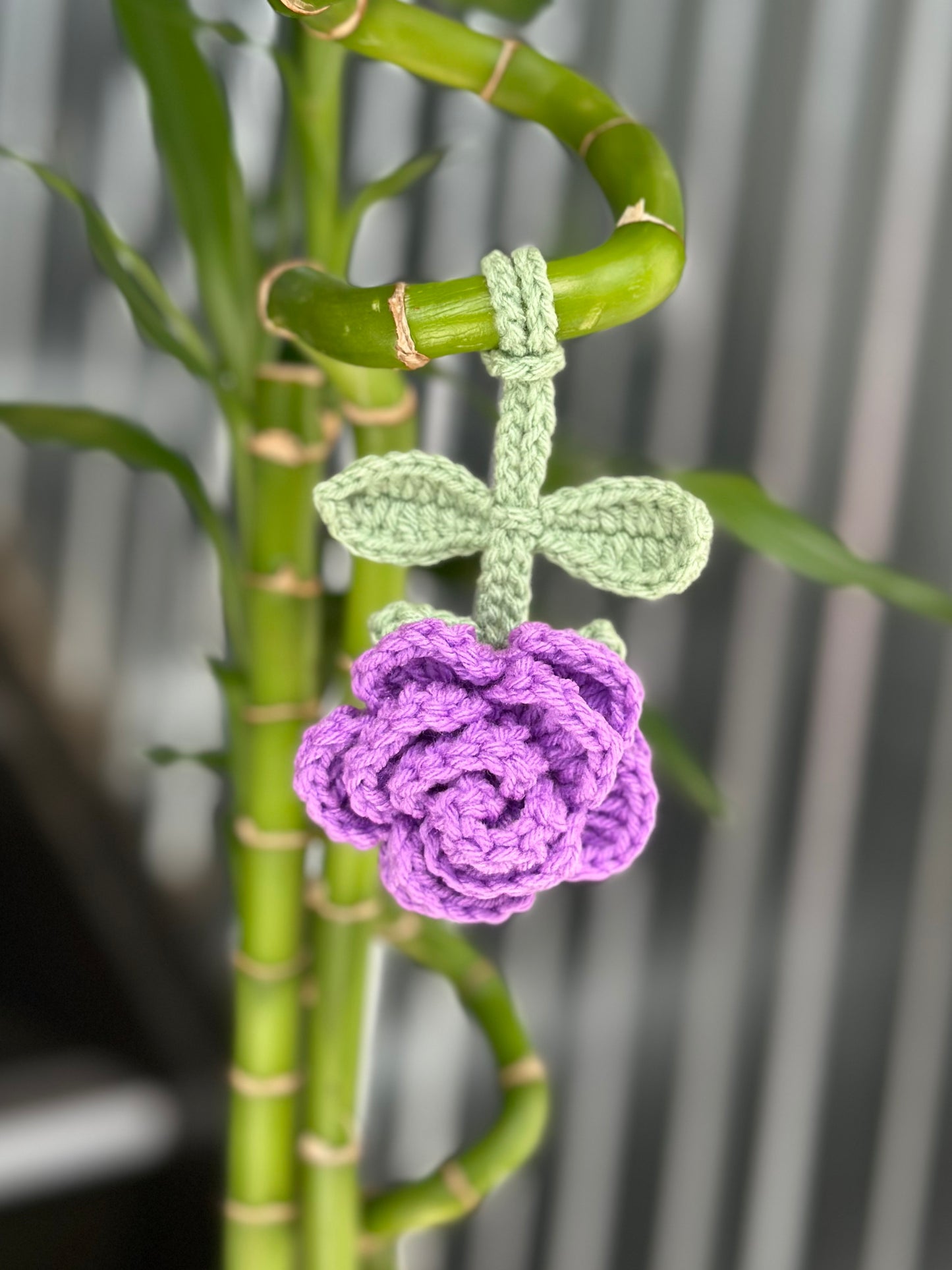 Rose Bag Charm - Various colours