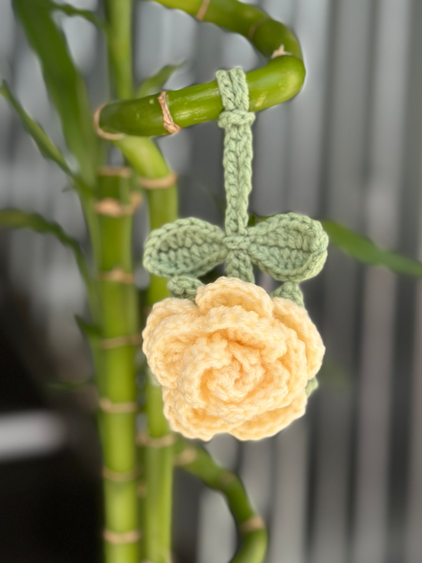 Rose Bag Charm - Various colours