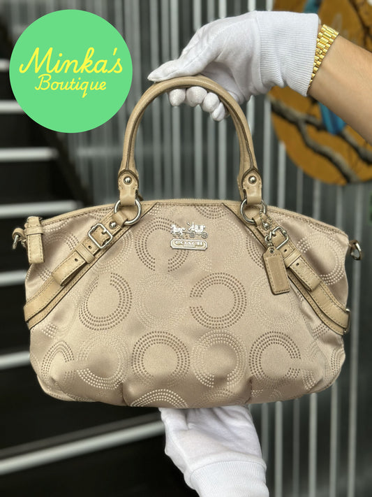 Coach Madison Dotted OP Art Sophia Satchel