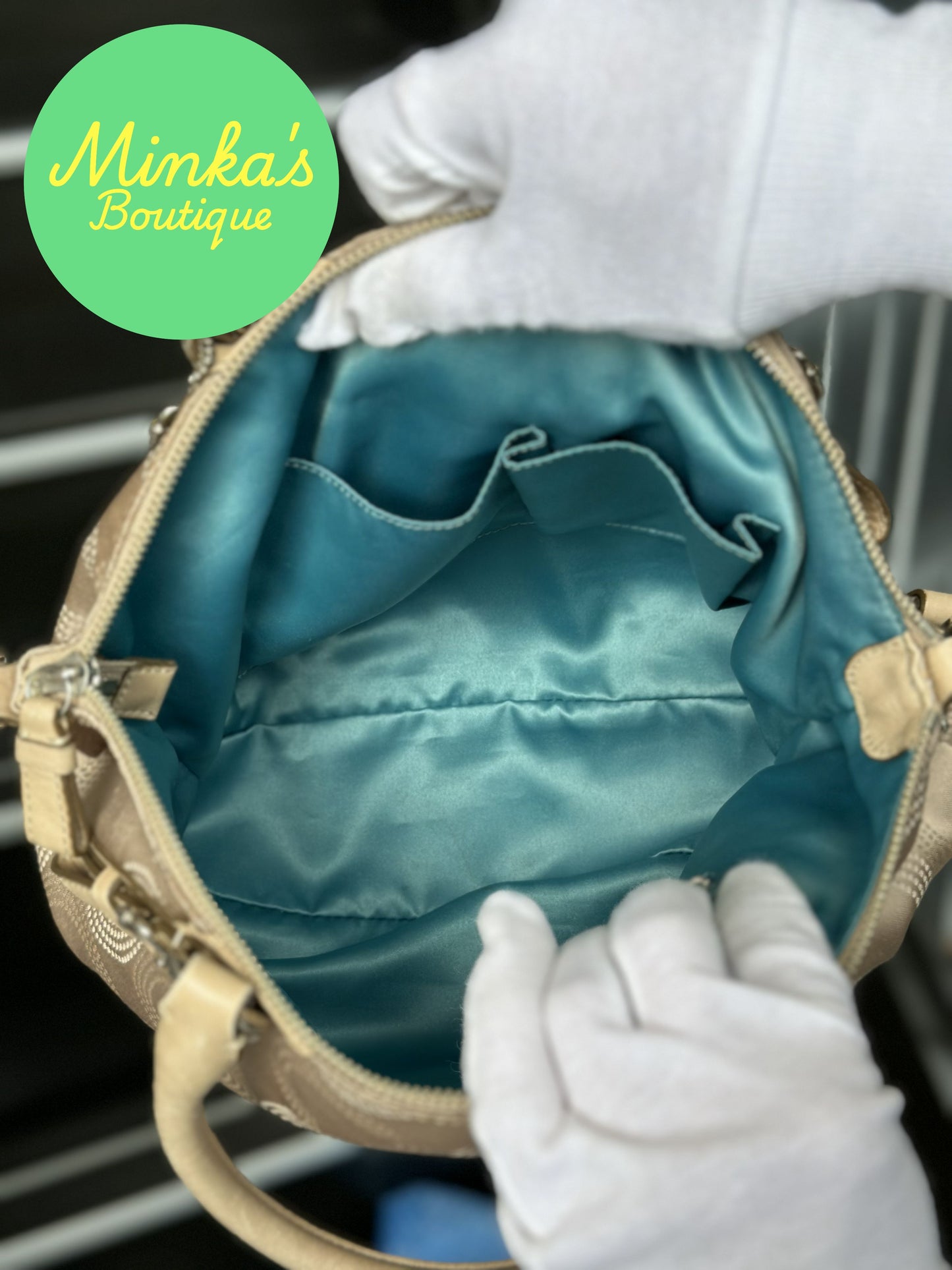 Coach Madison Dotted OP Art Sophia Satchel