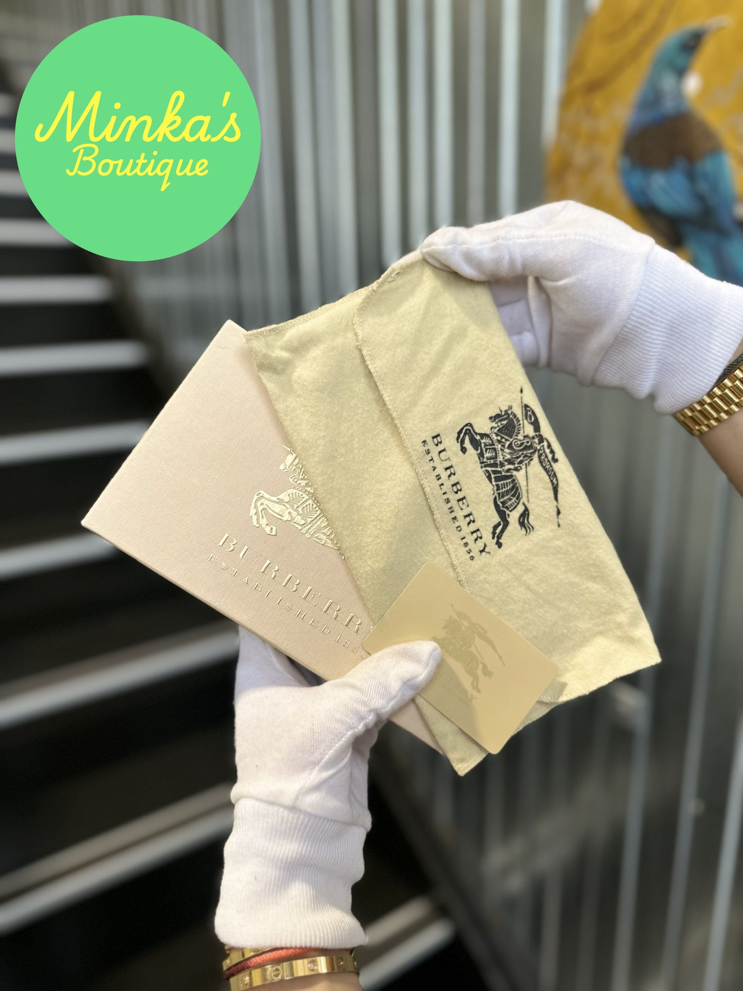 Burberry Nova Check Patent Wallet
