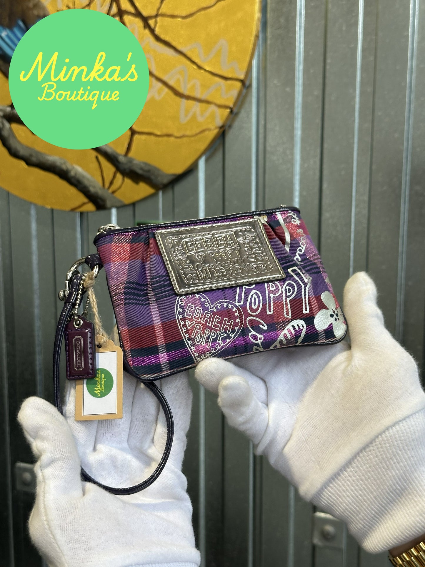 Coach Poppy Wristlet