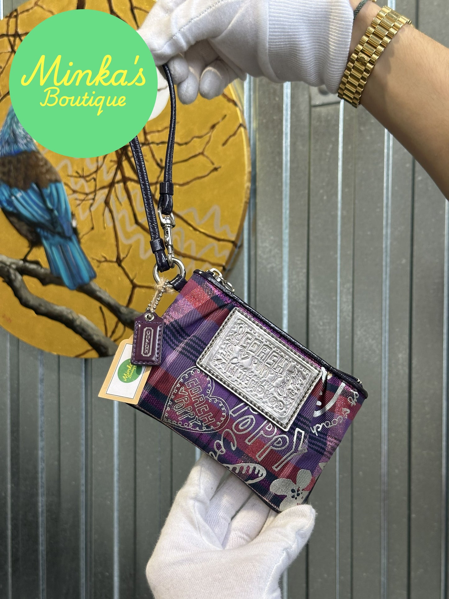 Coach Poppy Wristlet