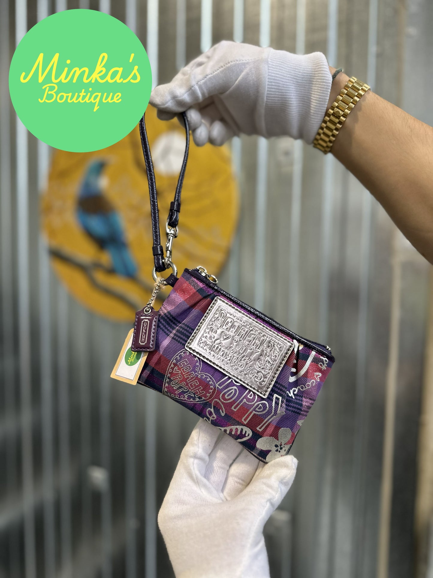 Coach Poppy Wristlet