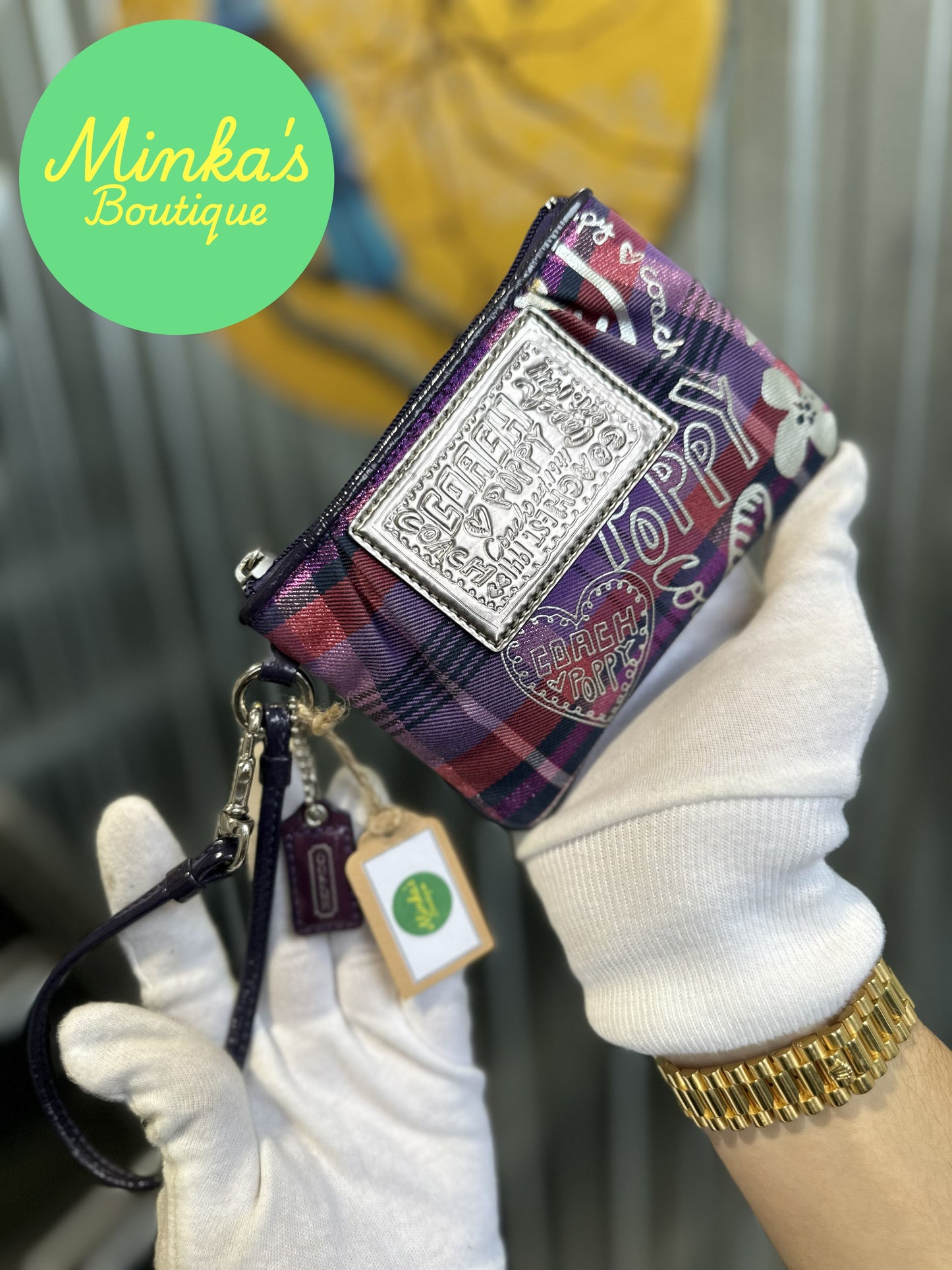Coach Poppy Wristlet