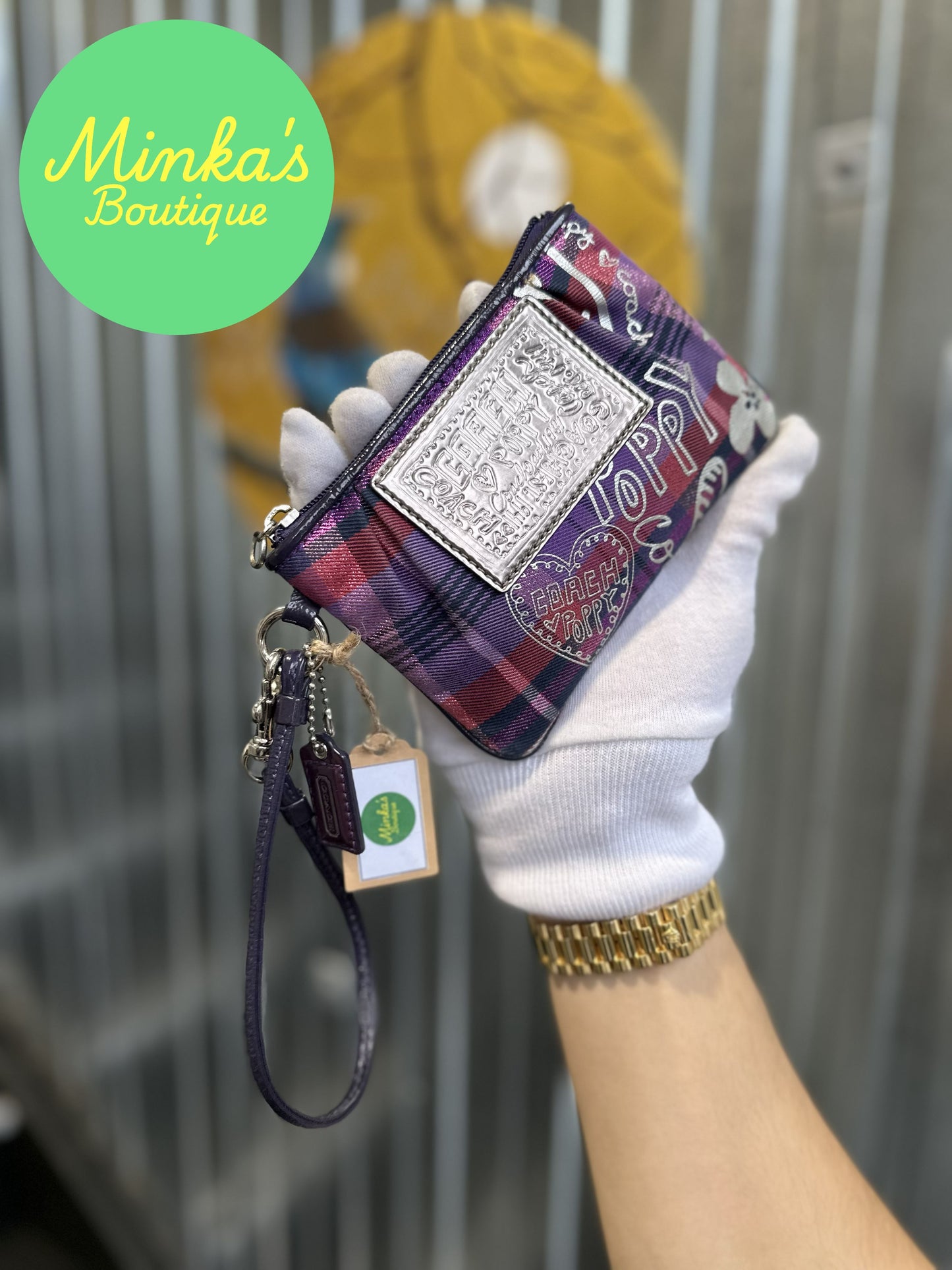 Coach Poppy Wristlet