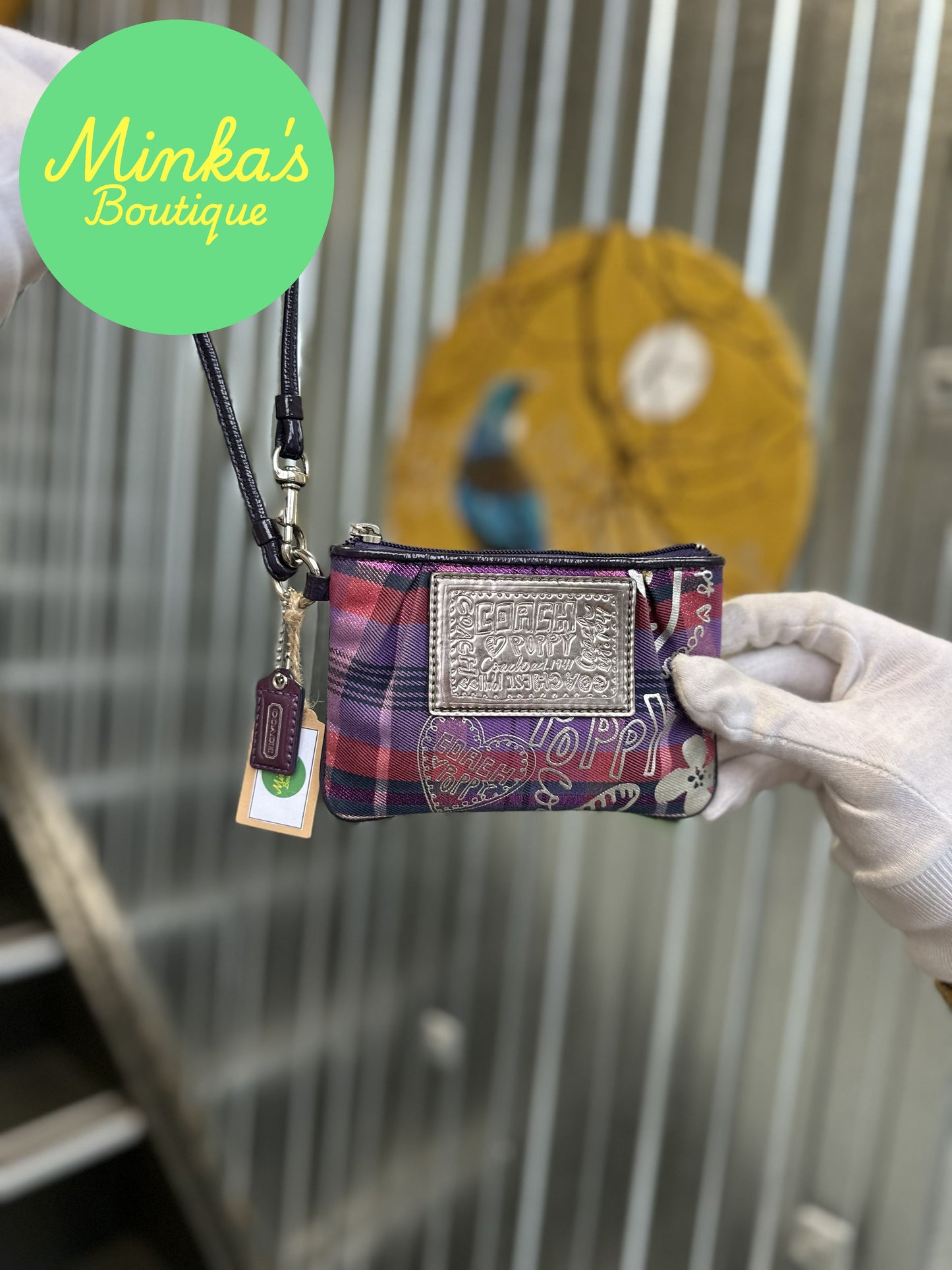 Coach Poppy Wristlet