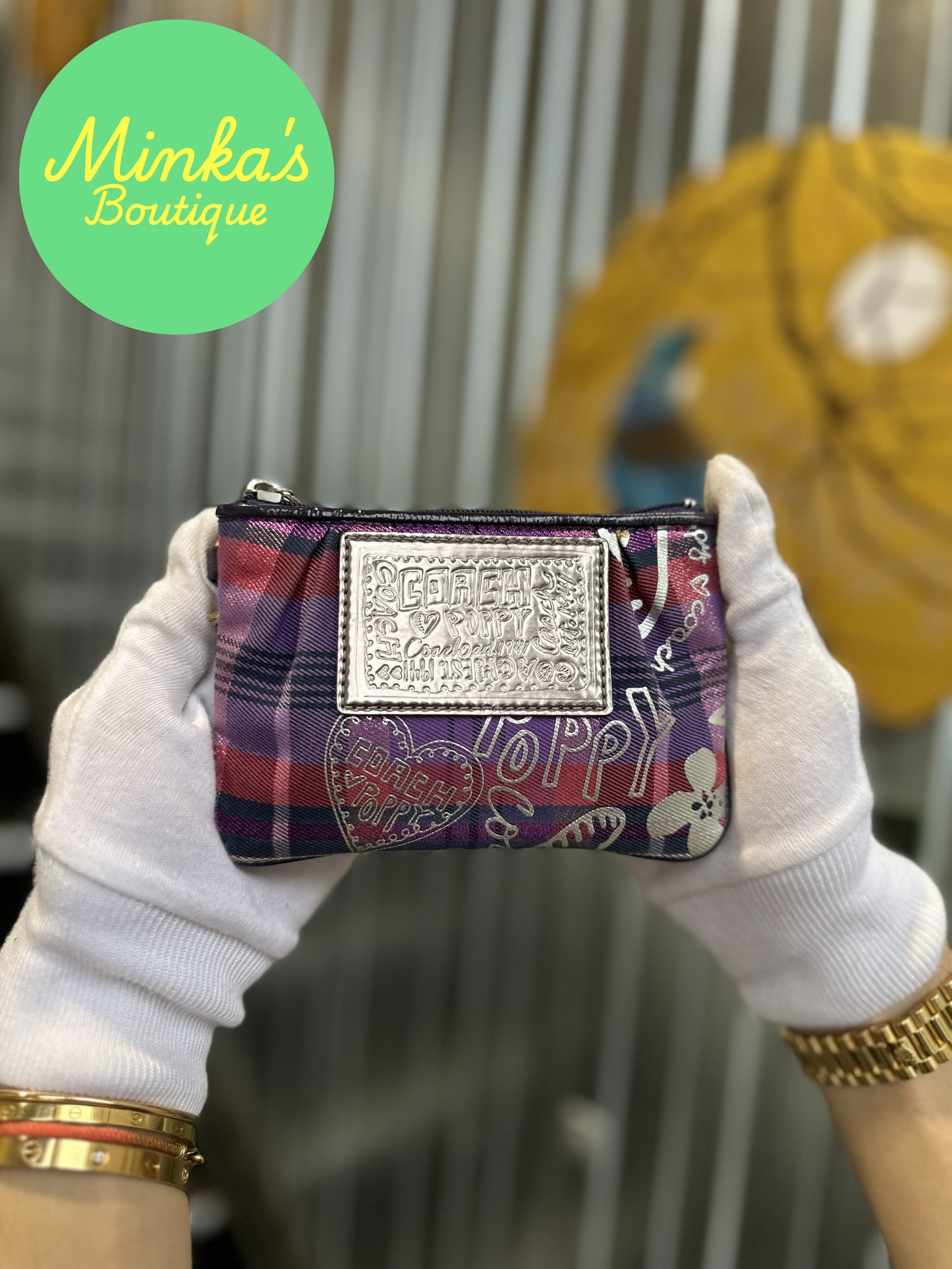 Coach Poppy Wristlet