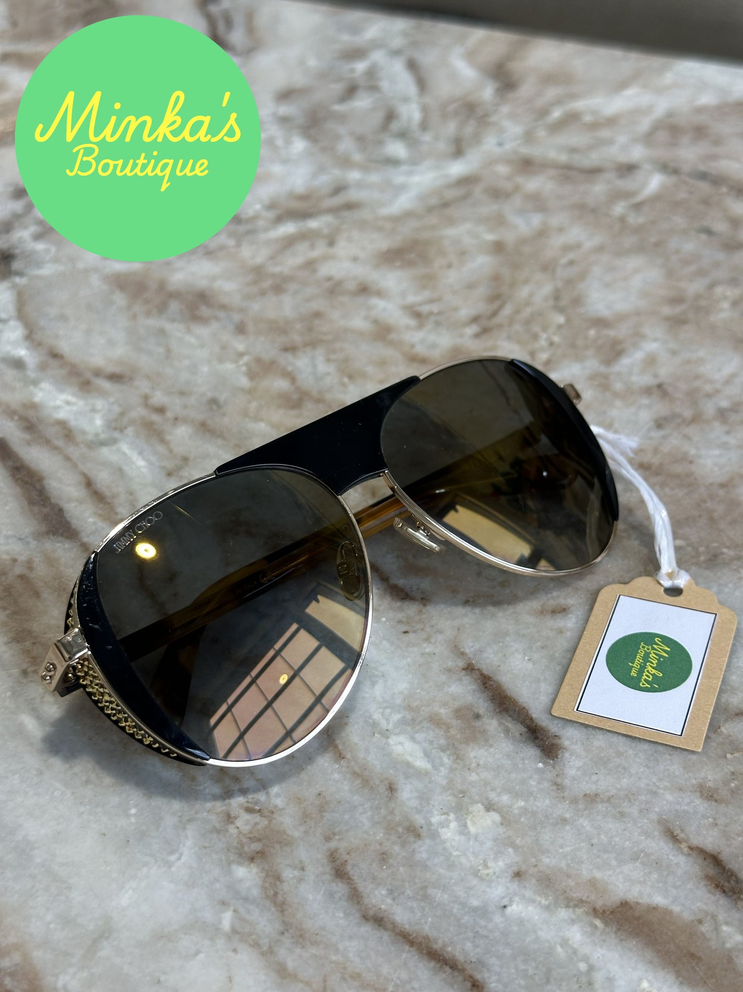Jimmy Choo Aviator Sunglasses