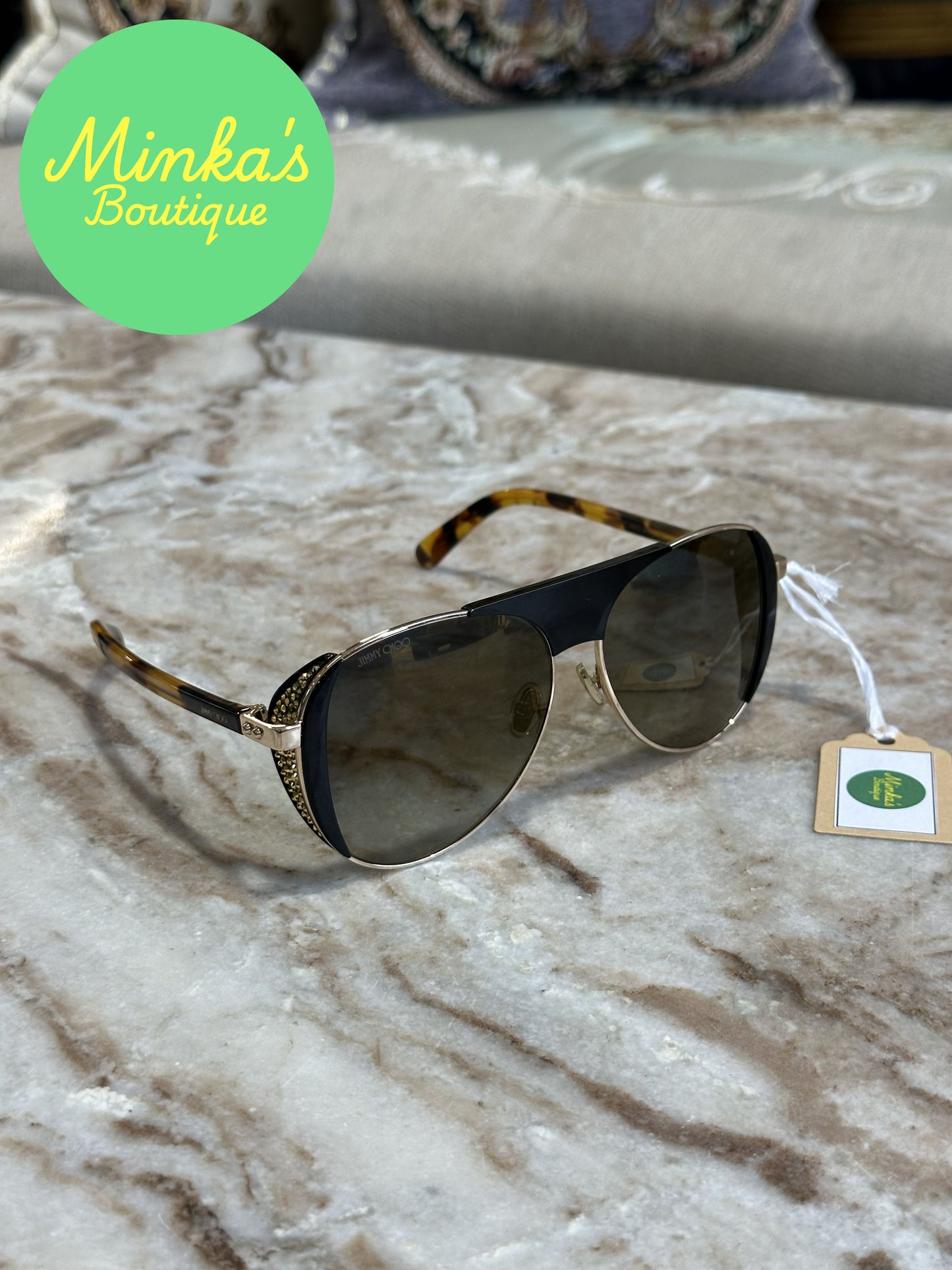 Jimmy Choo Aviator Sunglasses