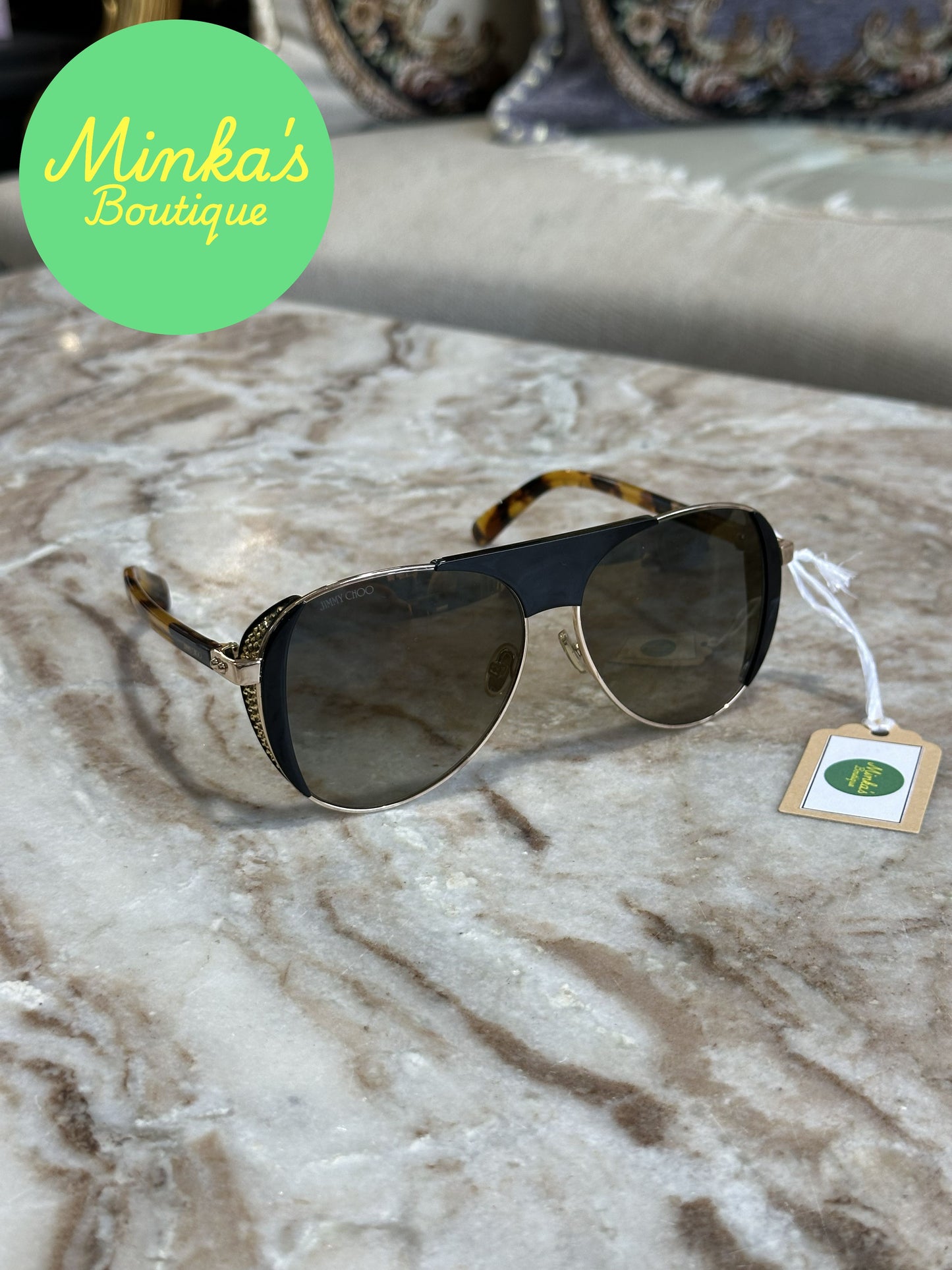 Jimmy Choo Aviator Sunglasses