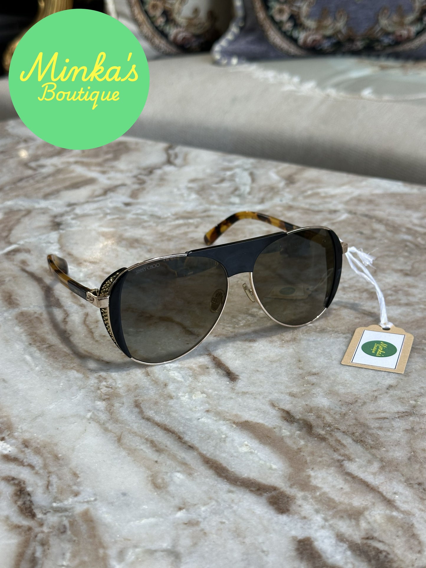 Jimmy Choo Aviator Sunglasses