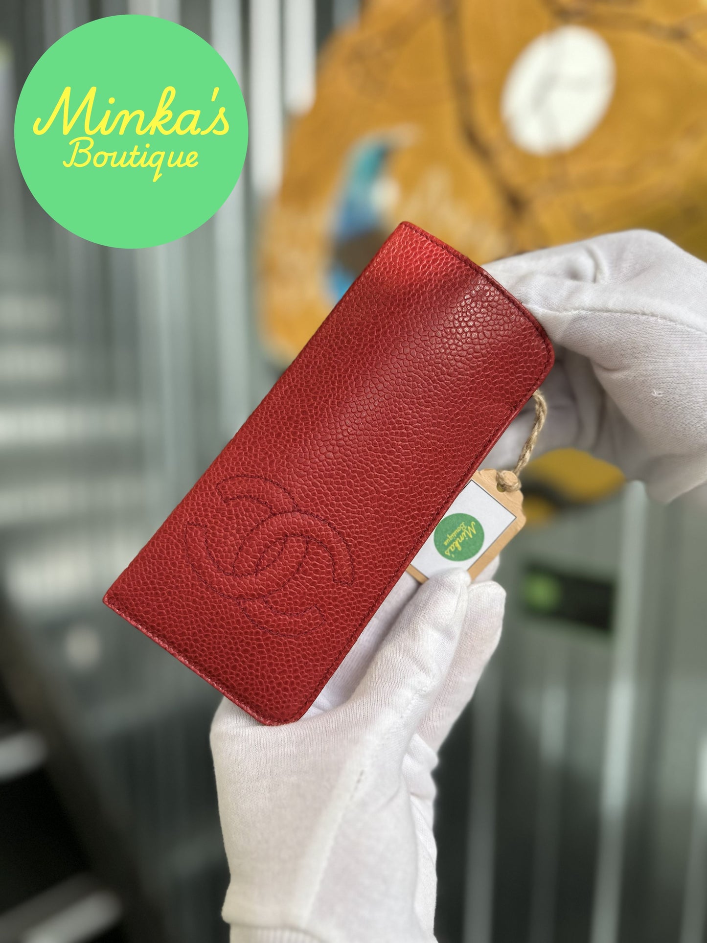 Chanel CC Caviar Glasses Case