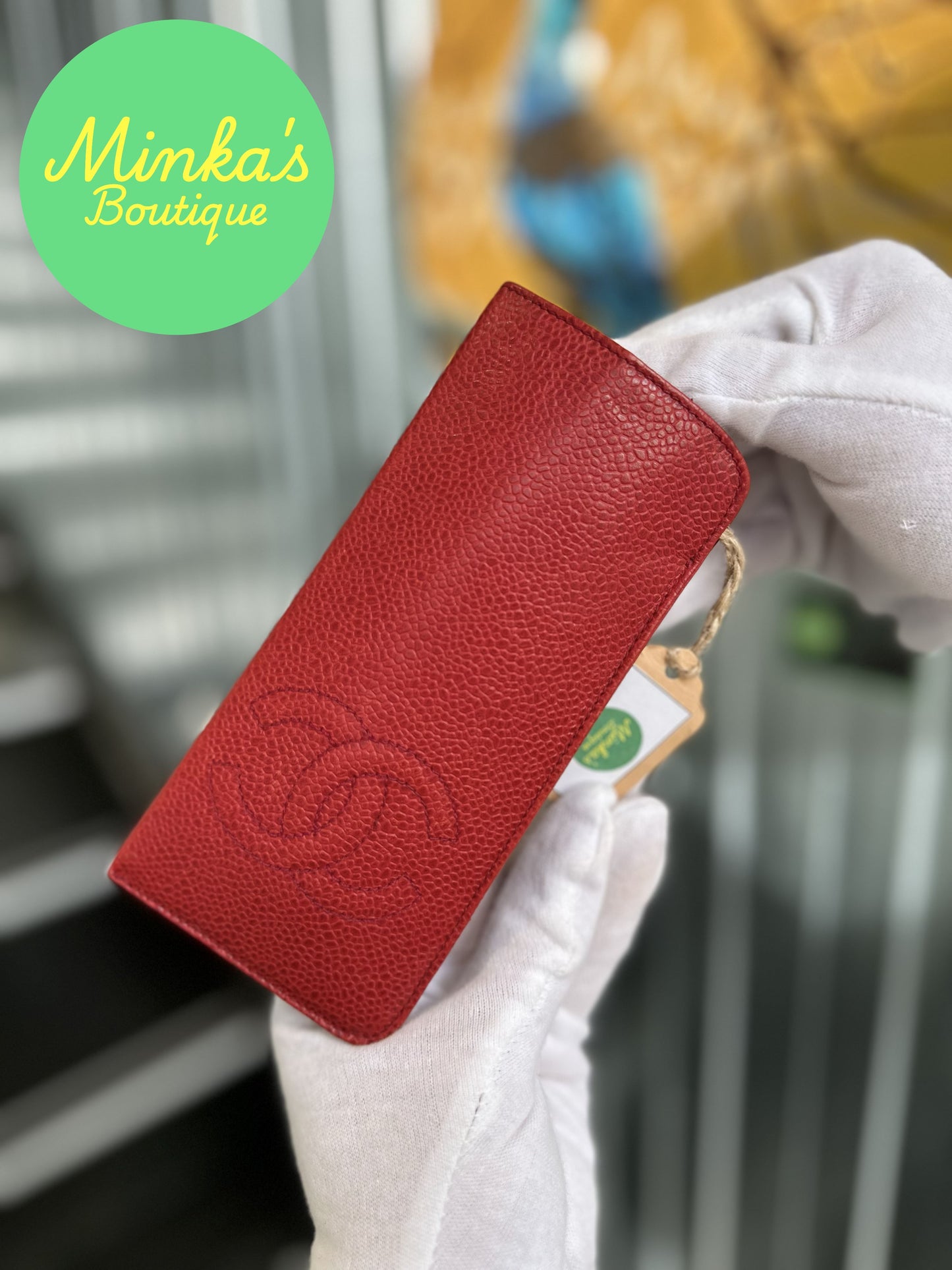 Chanel CC Caviar Glasses Case