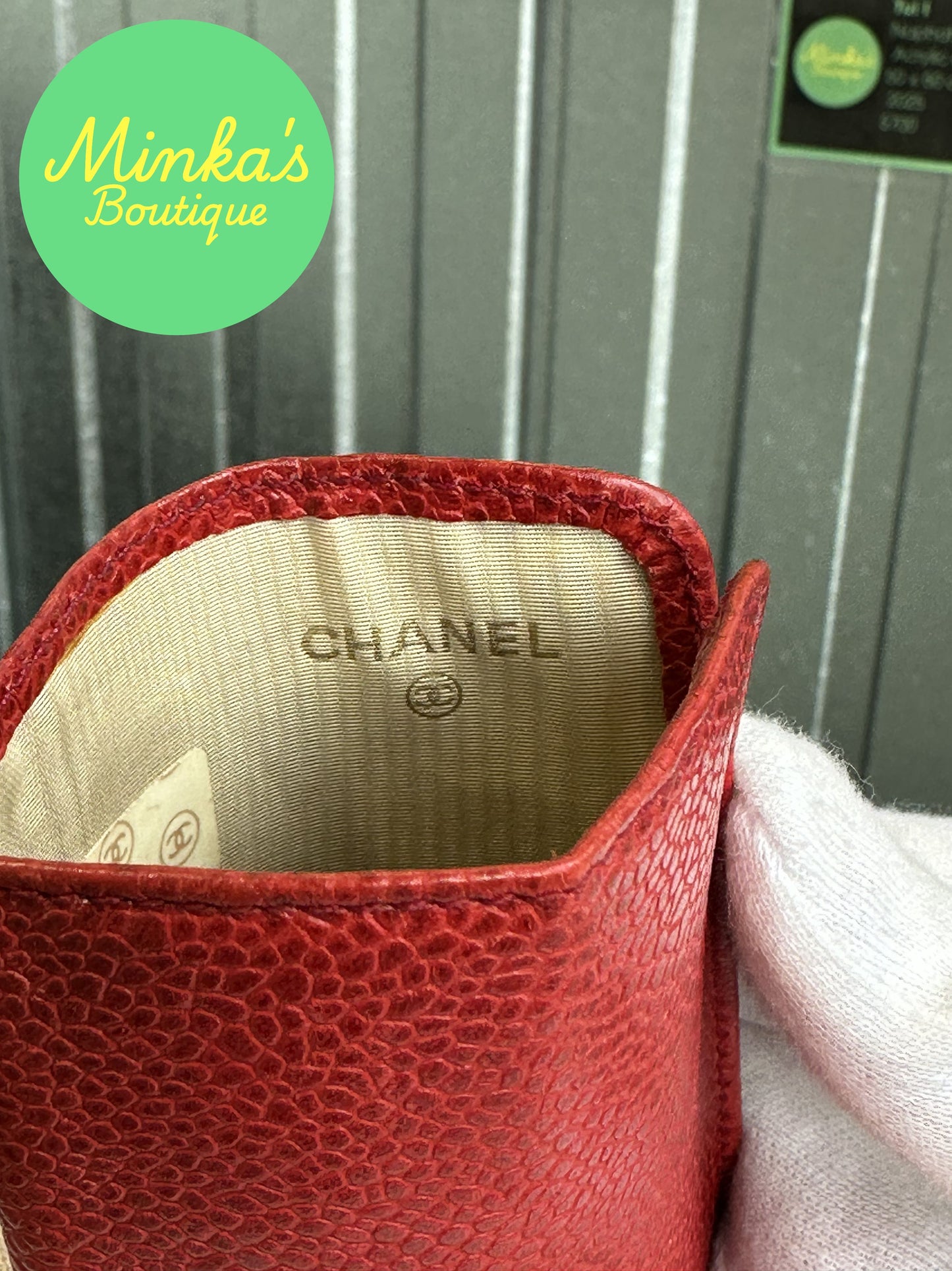 Chanel CC Caviar Glasses Case