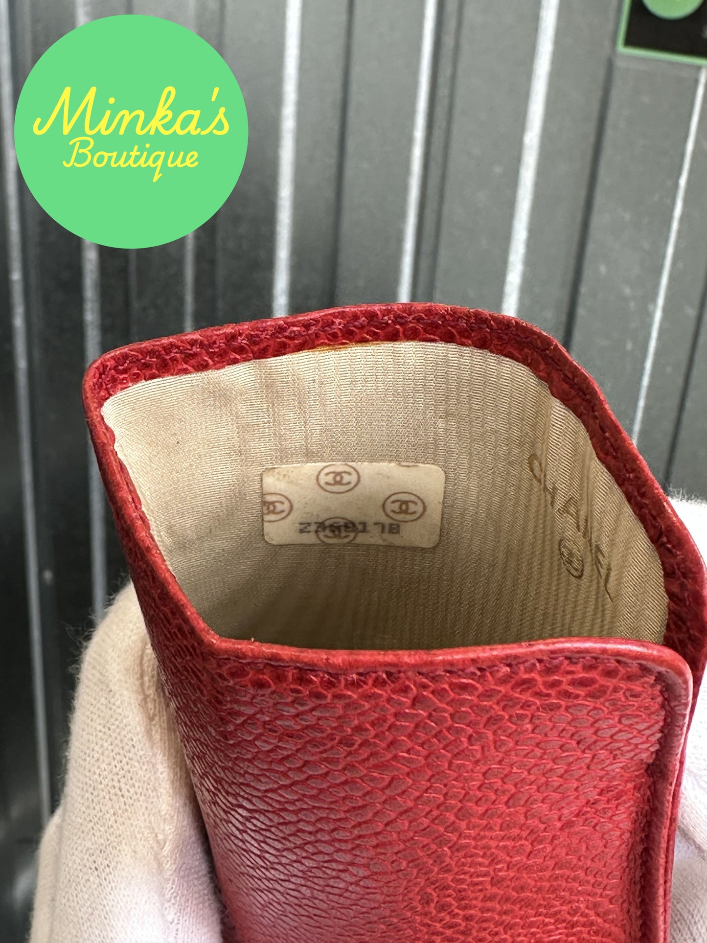 Chanel CC Caviar Glasses Case