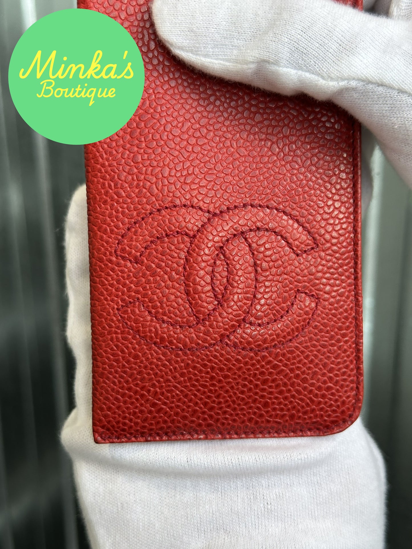 Chanel CC Caviar Glasses Case