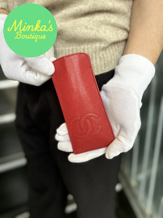Chanel CC Caviar Glasses Case