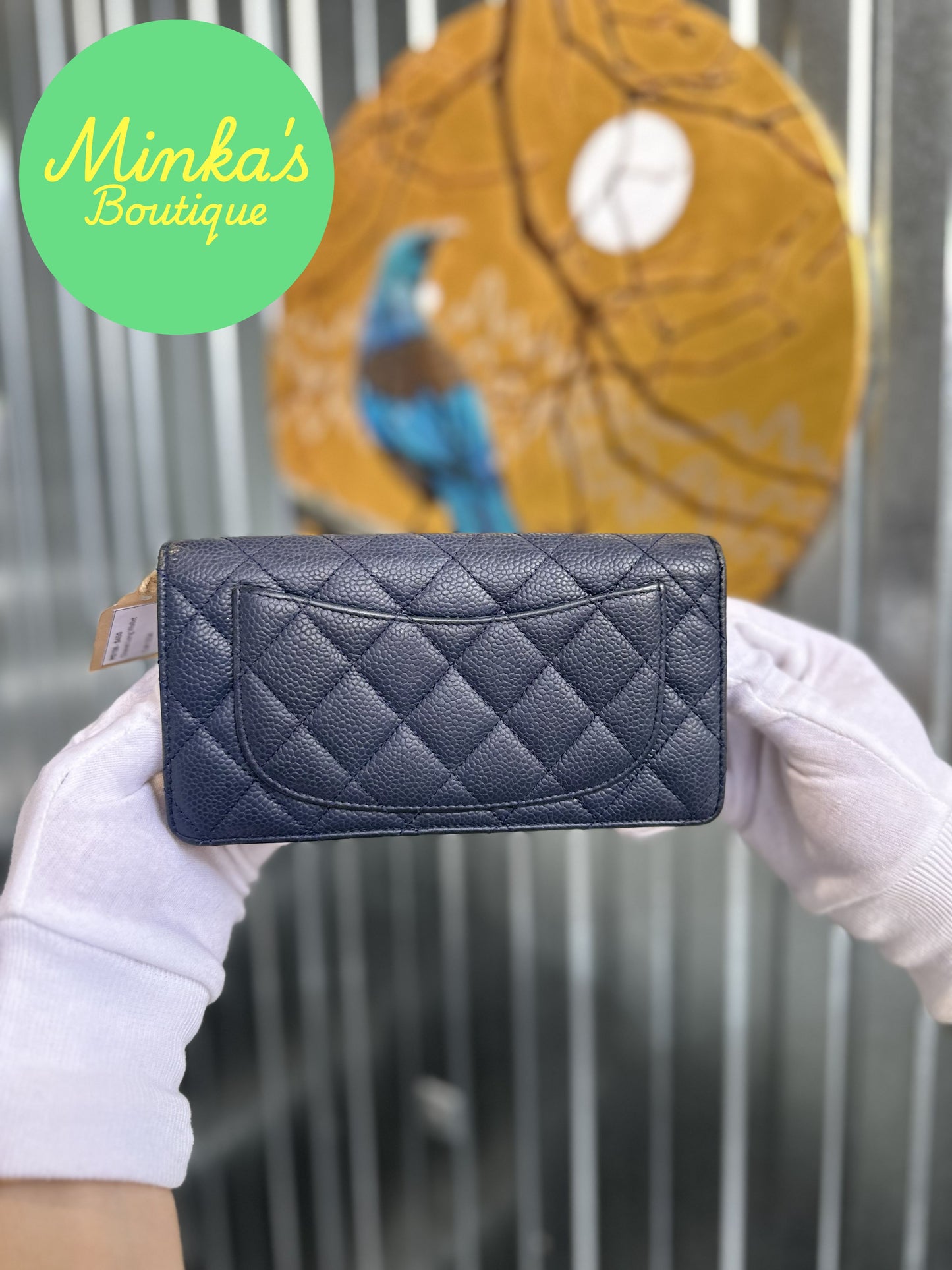 Chanel Quilted Caviar Long Wallet